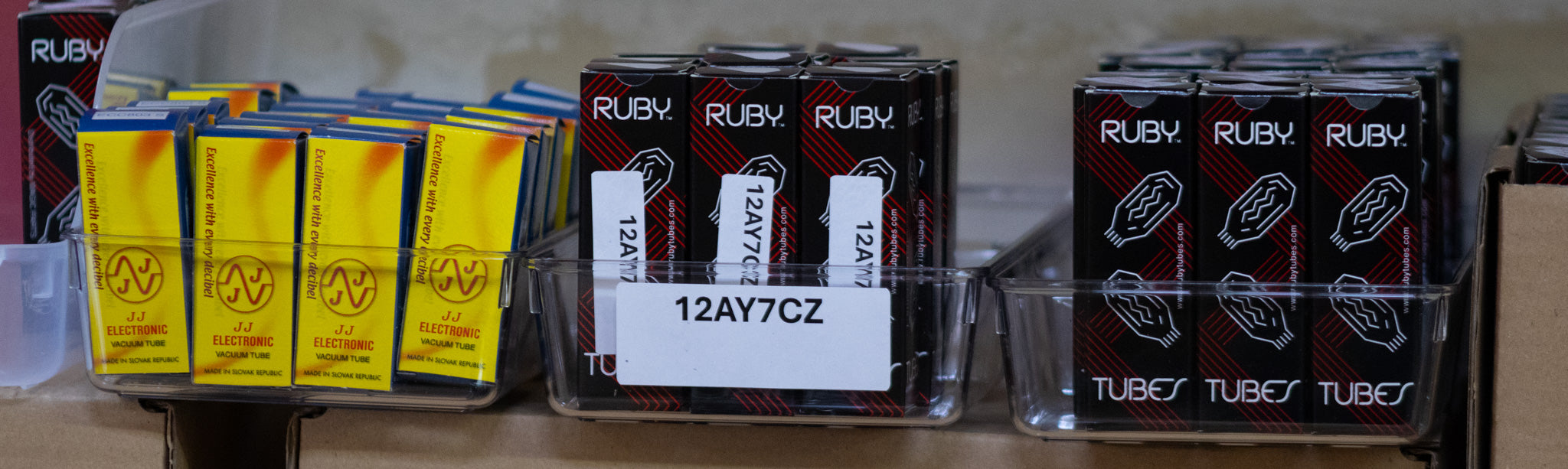 12AY7 Ruby Tubes