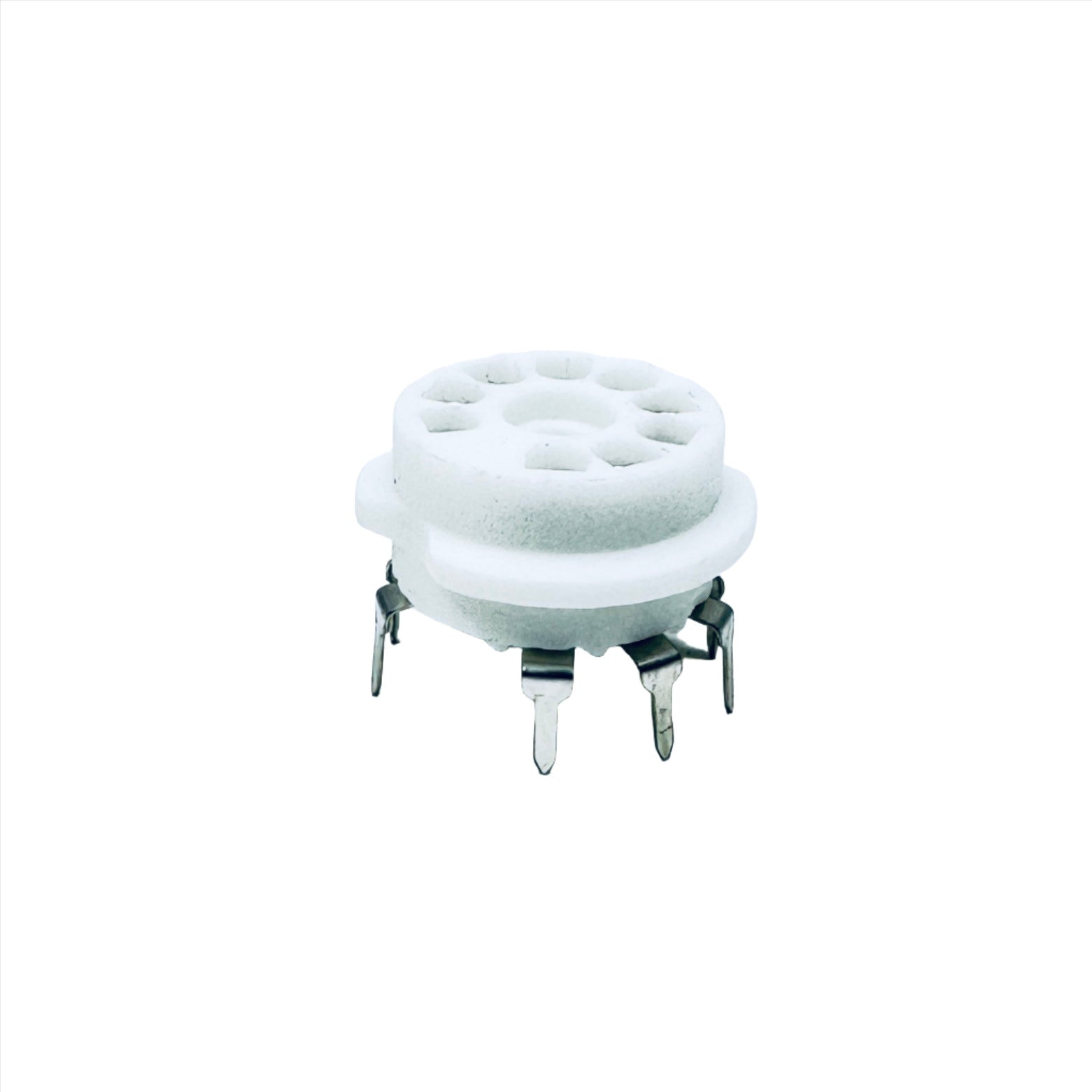 9-Pin Ceramic Socket - TUS9PC4, ruby sockets