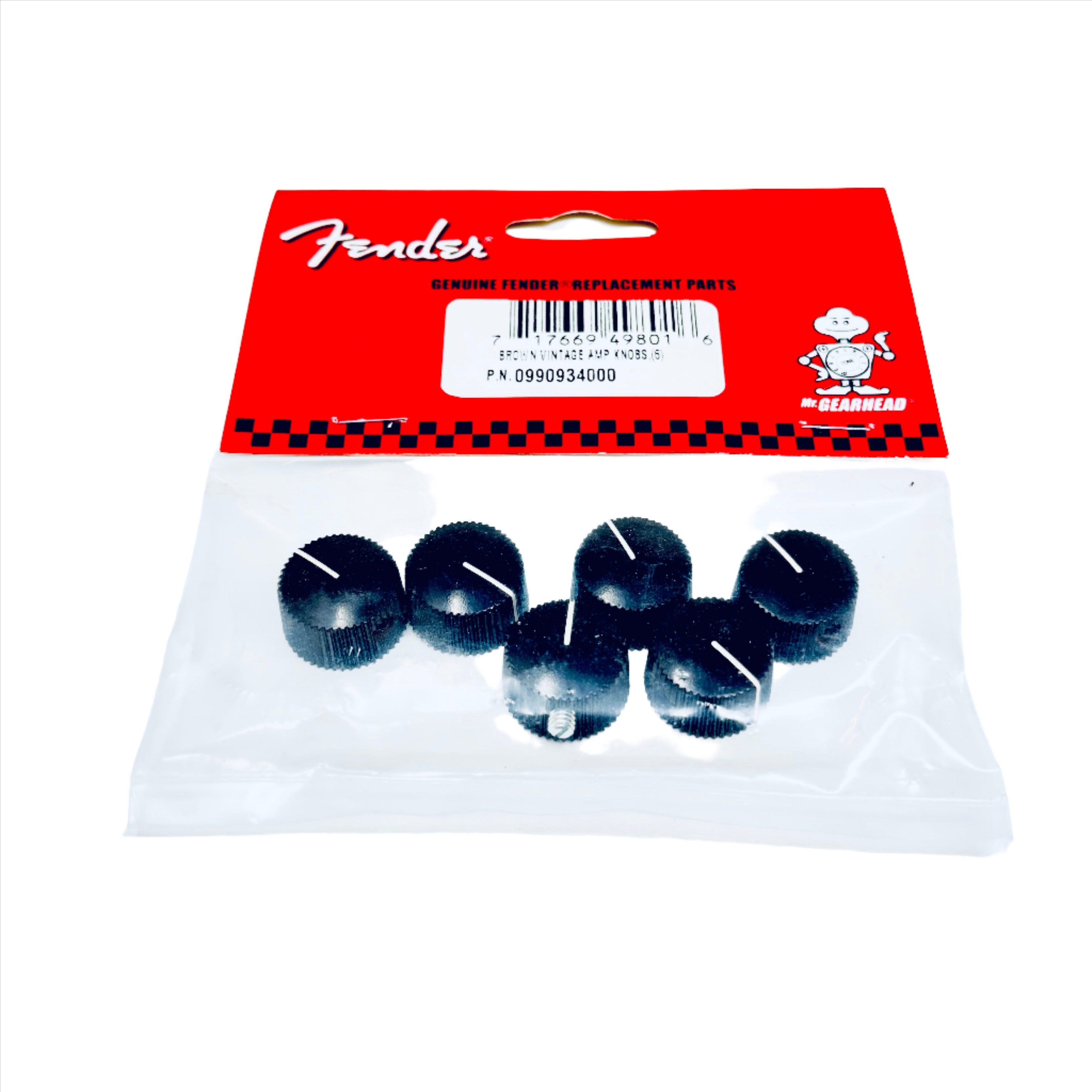Authentic Fender Brown Vintage Barrel Knobs, authentic fender replacement parts, ruby parts