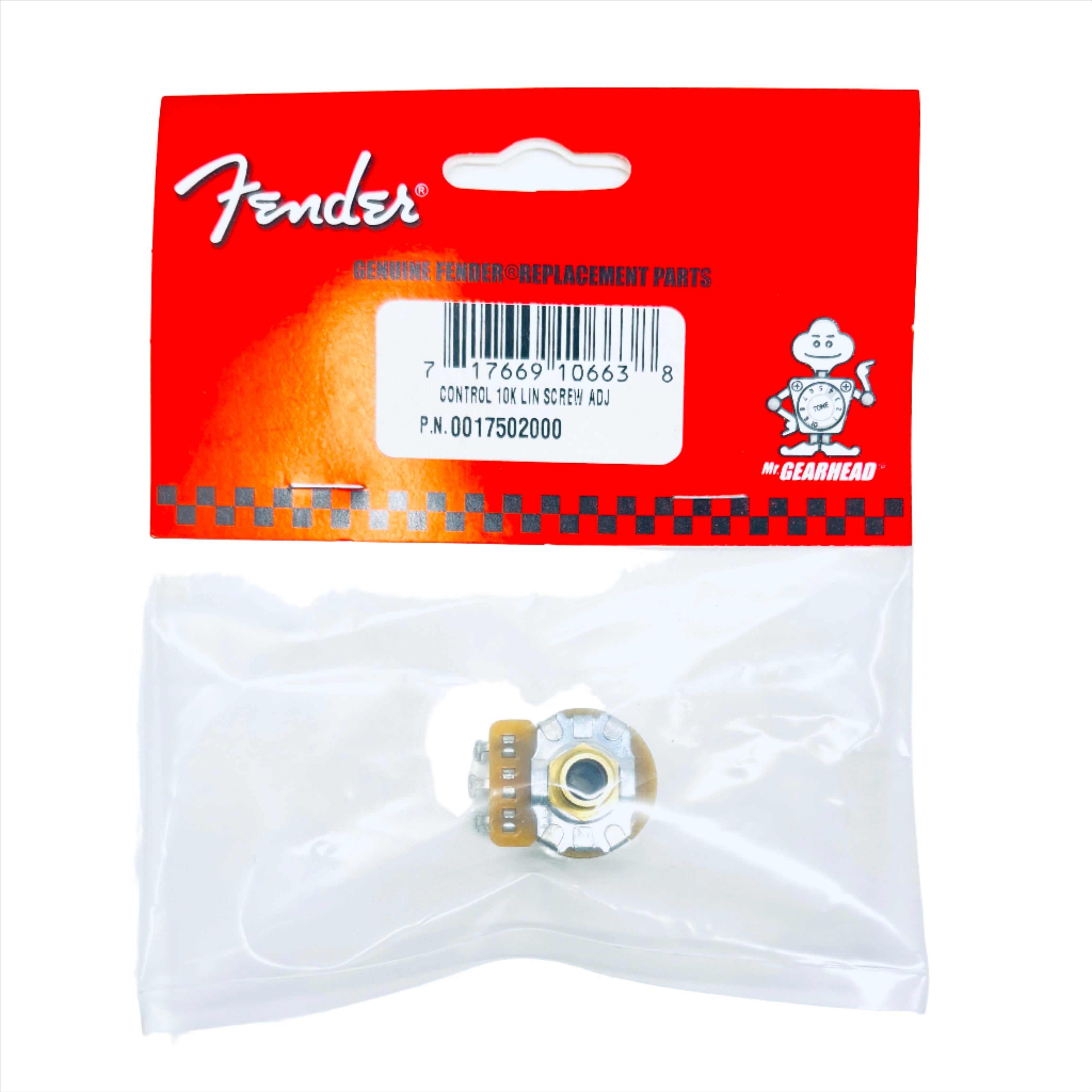 Authentic Fender Control 10K Linear Screw Adj Potentiometer, authentic fender part replacement, ruby parts