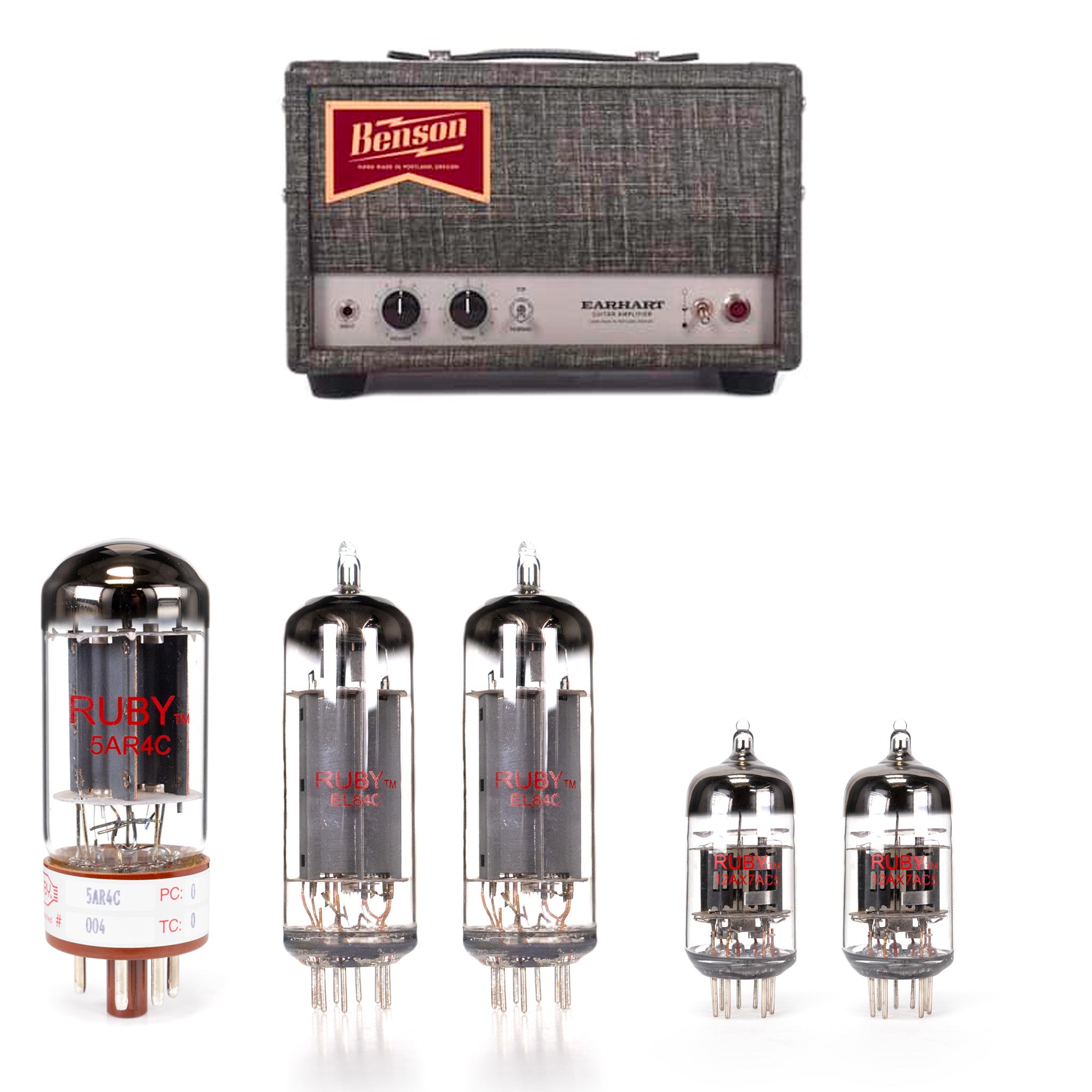Benson Earhart 15W Tube Kit with RUBY Tubes - High Quality Replacement Kit