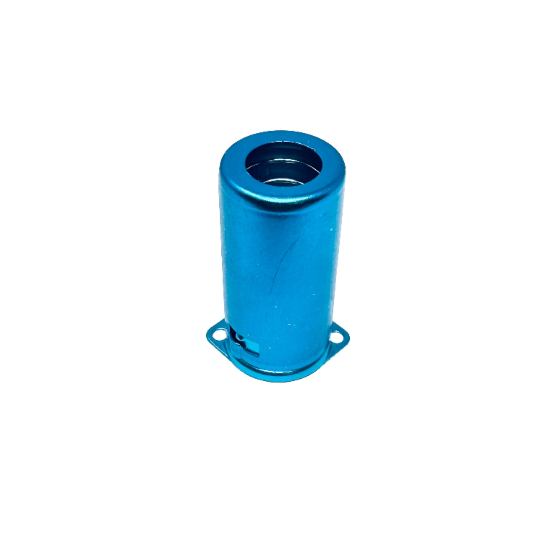 Blue Aluminum Tube Shield - 55mm Tall, tube shield for vacuum tubes, music amplifier parts