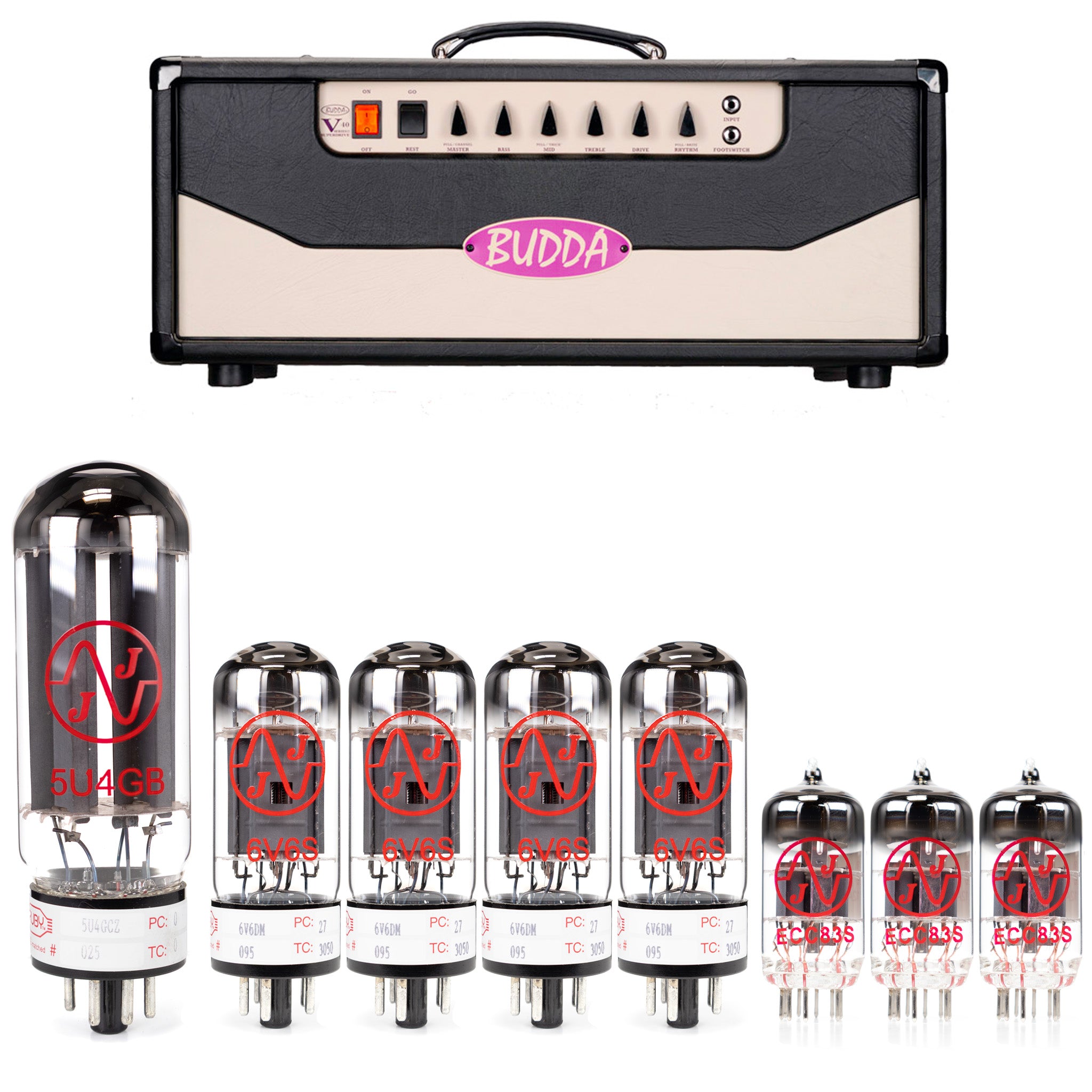 Budda Superdrive Series II V40 Tube Kit with JJ Tubes - High Quality Replacement Kit