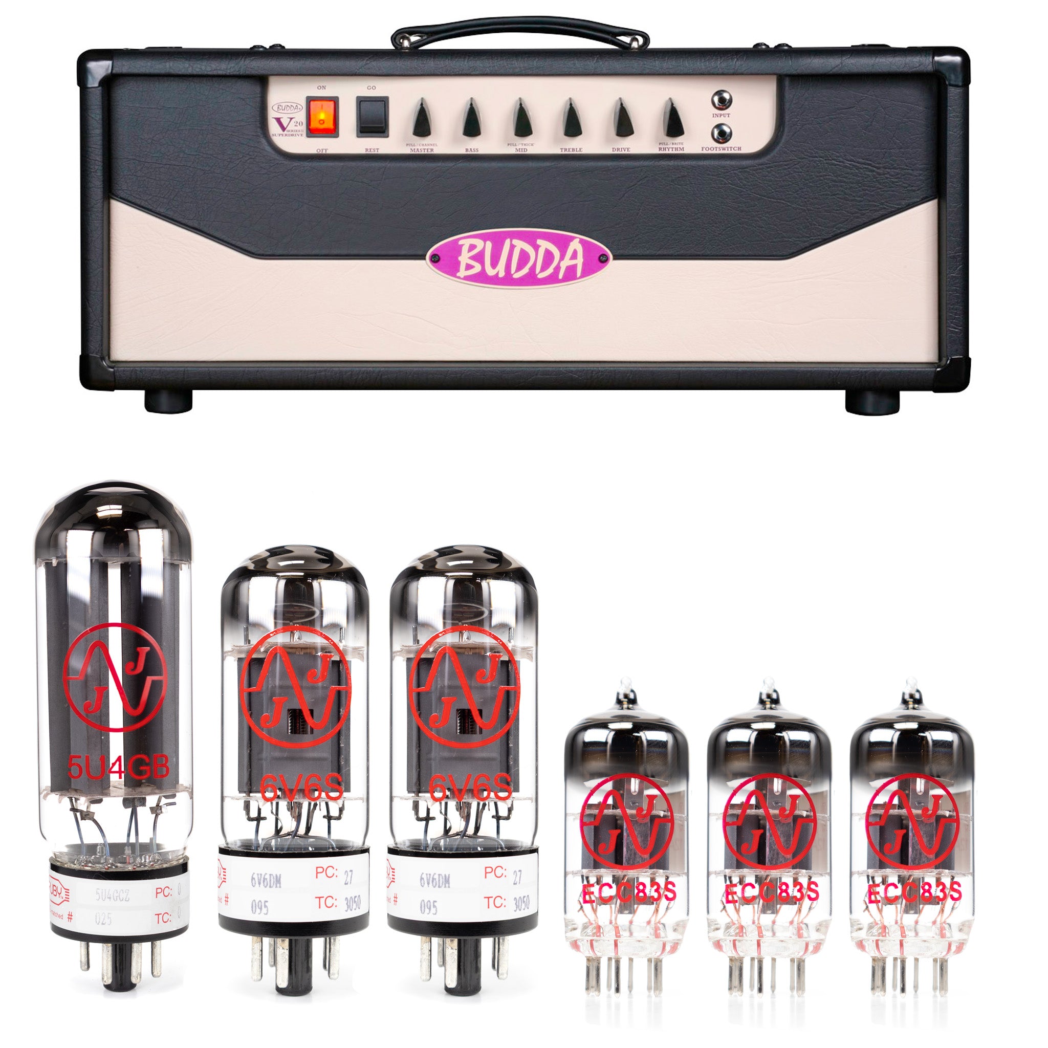 Budda Superdrive Series II V20 Tube Kit with JJ Tubes - High Quality Replacement Kit