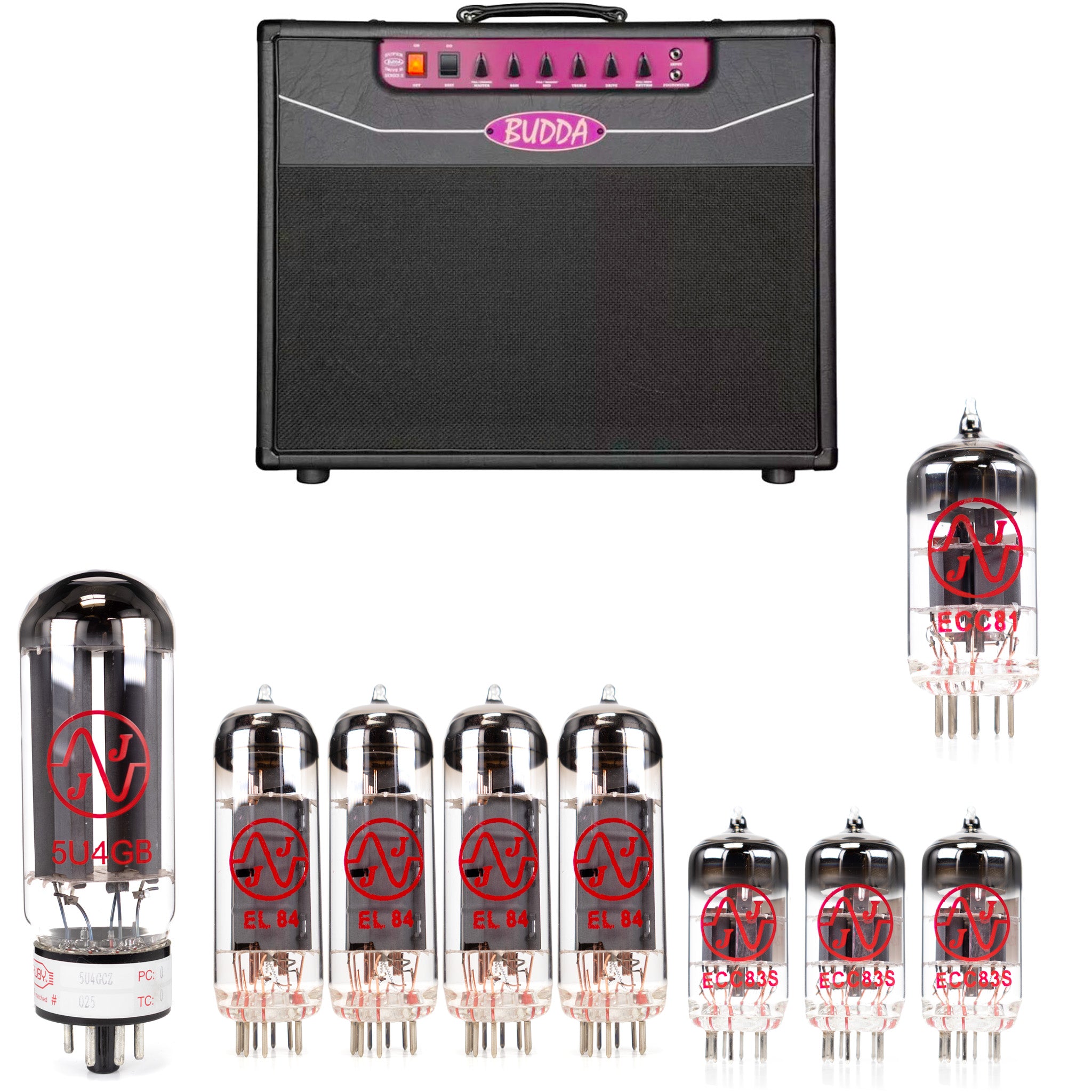 Budda Verbmaster 30 Tube Kit with JJ Tubes - High Quality Replacement Kit