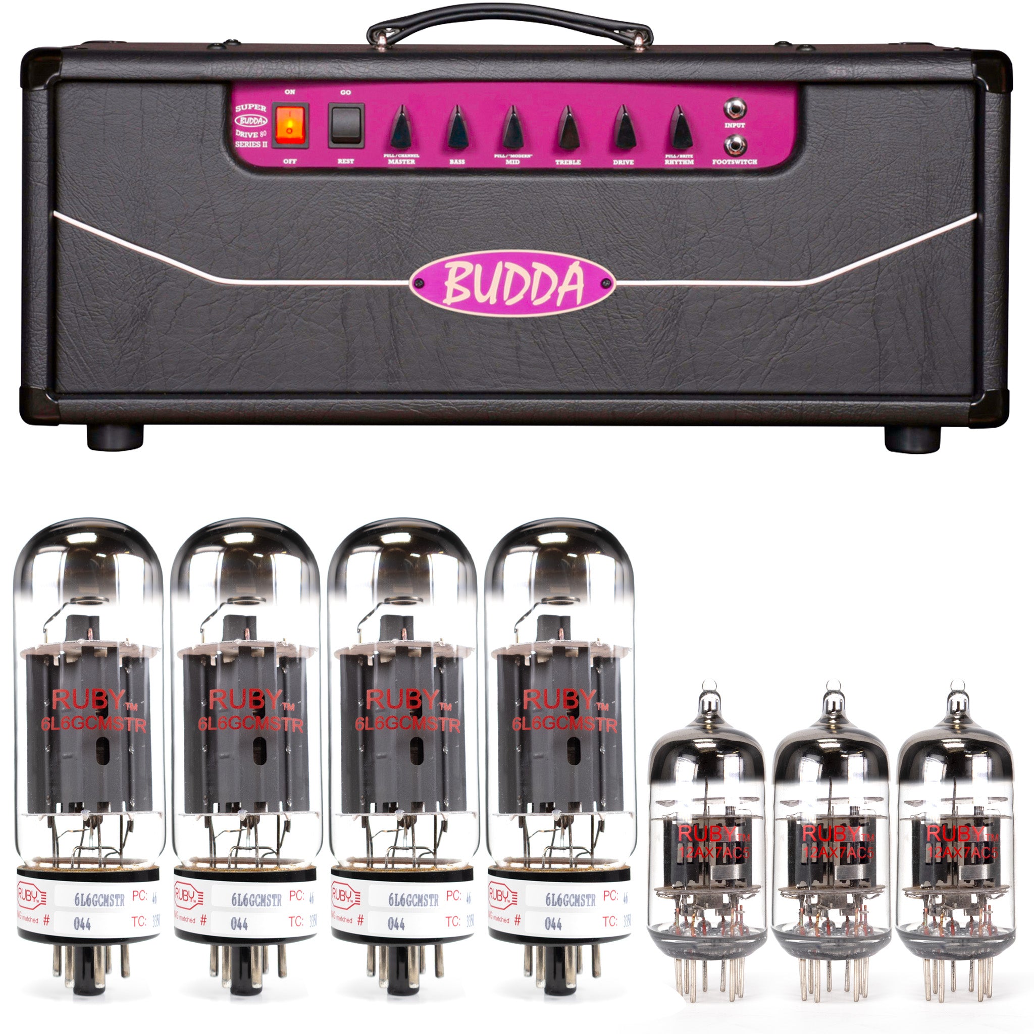 Budda Superdrive 80 Tube Kit with RUBY Tubes - High Quality Replacement Kit