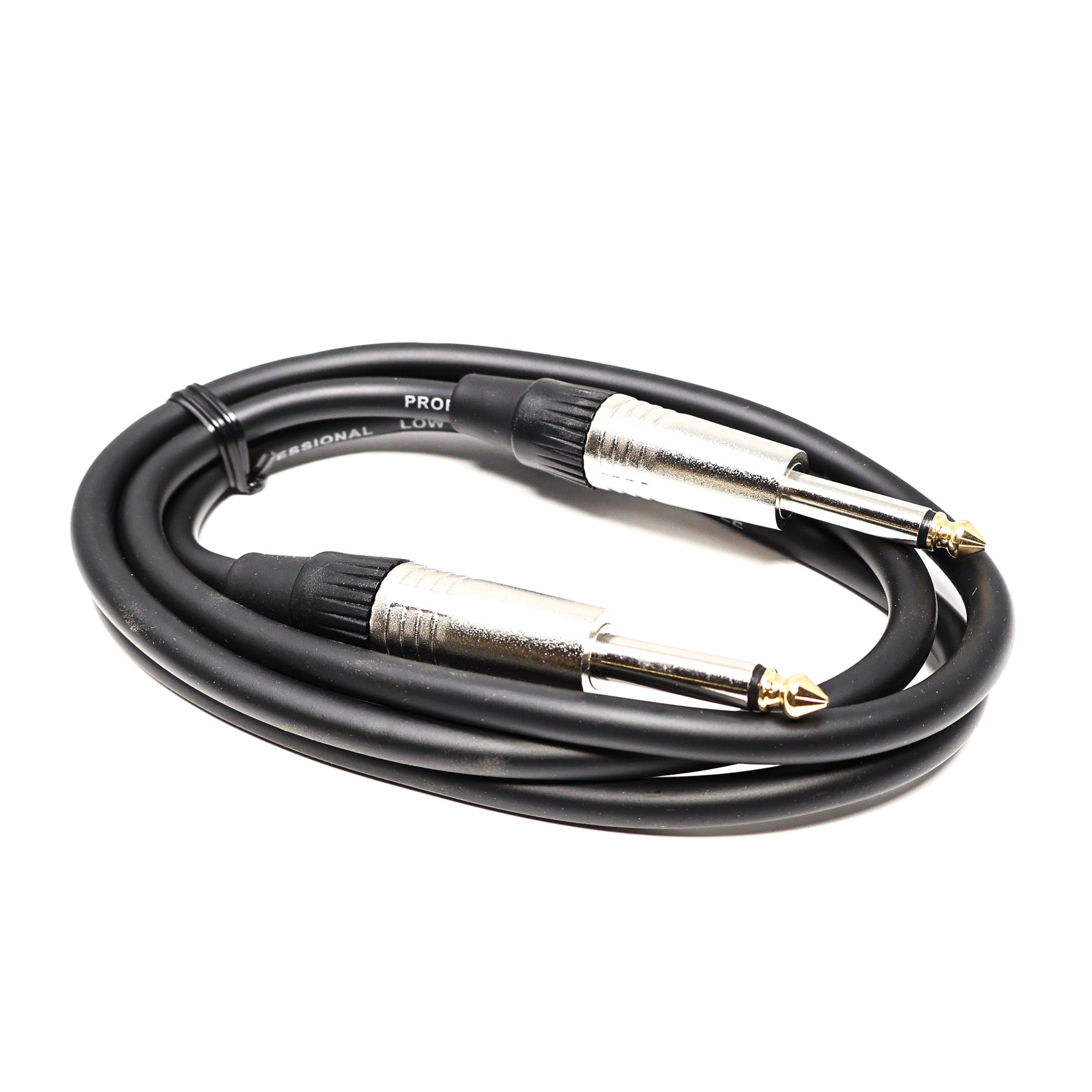 Professional Speaker Cable With Two Standard Male Jacks - 4 Feet