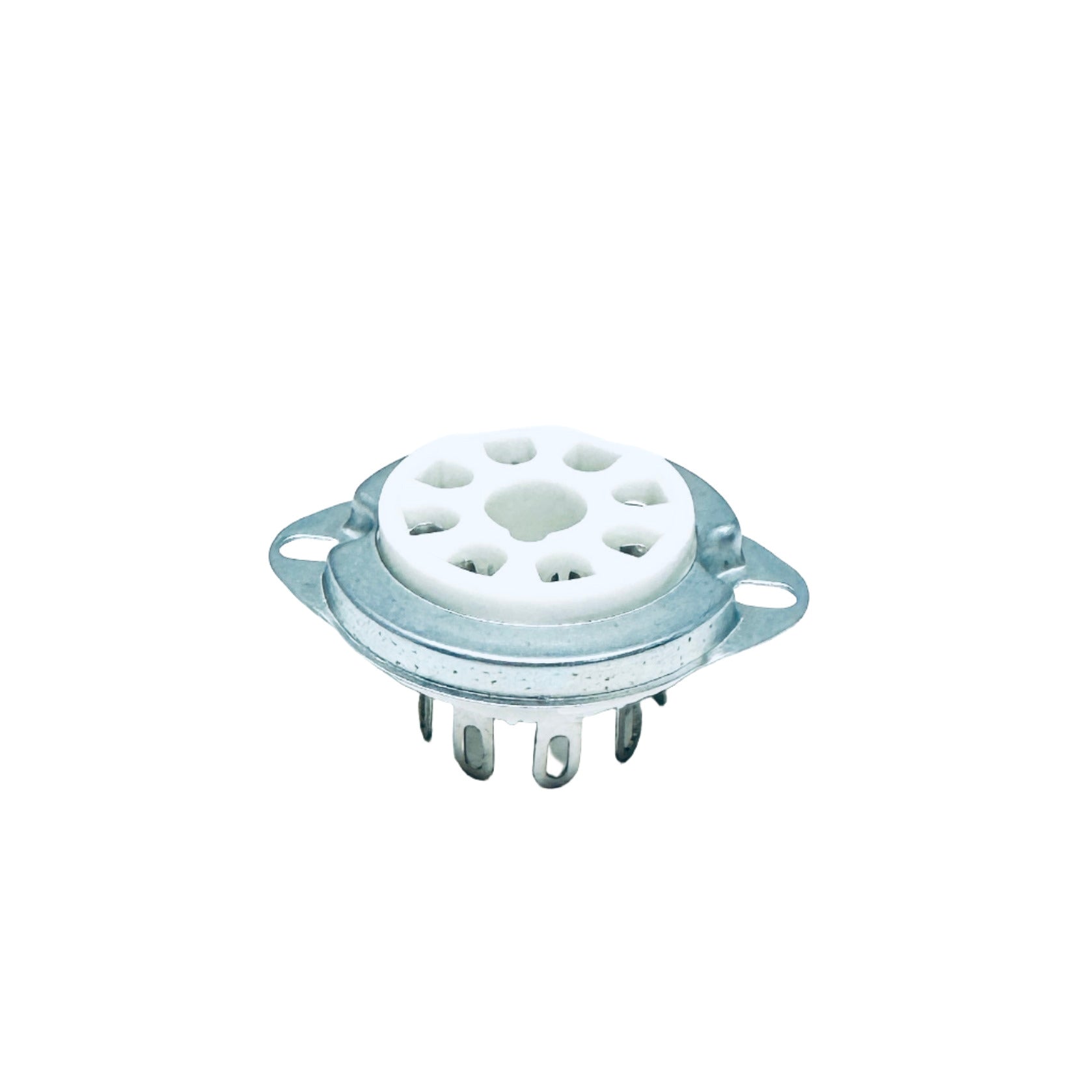 Ceramic 8 Pin Chassis Socket - TUS8C1, ruby sockets, ceramic socket with mount