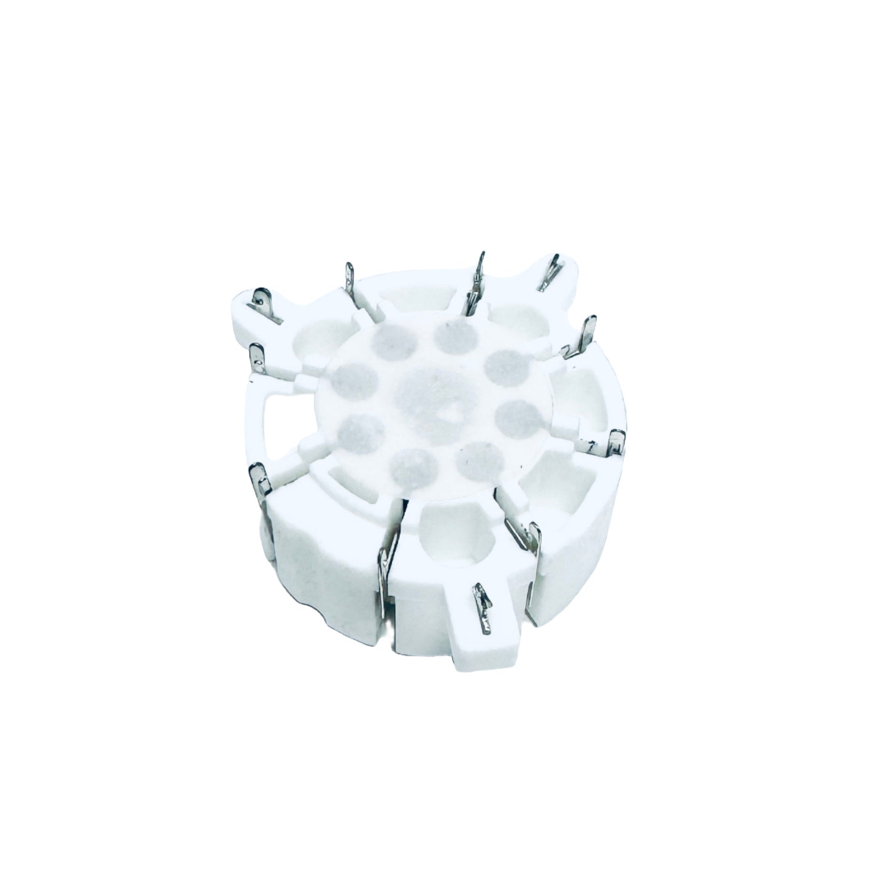 Ceramic 8 Pin PCB Mount Reverse Socket - TUS8PC8C, ruby sockets, ceramic socket with mount