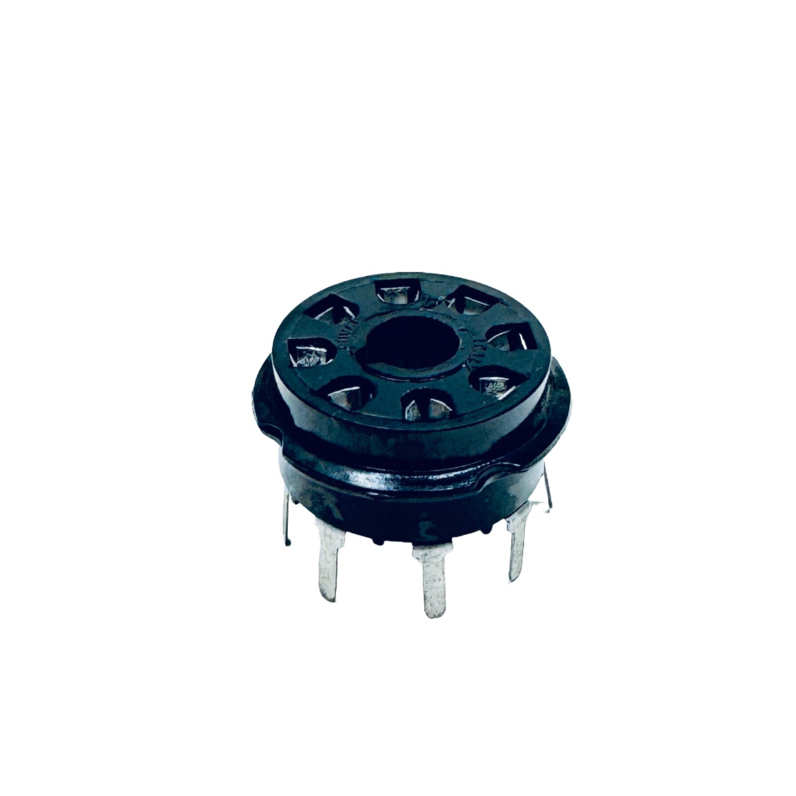 Ceramic 8 Pin PC Mount Phenolic Socket - TUS8PC1, ruby sockets, PC Mount