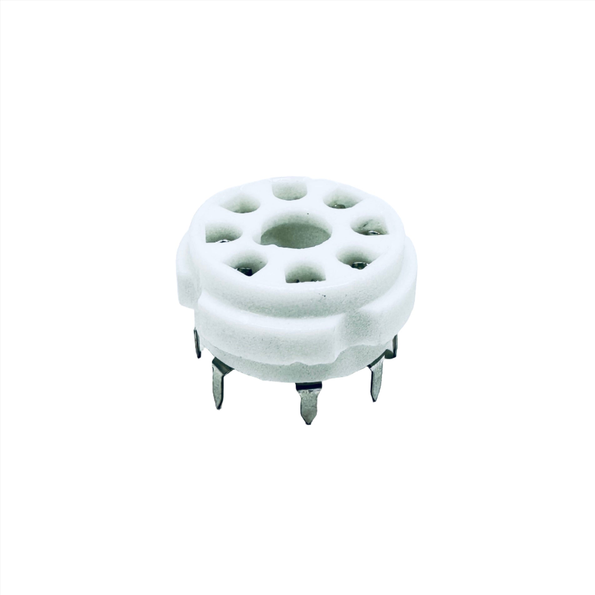 Ceramic 8 Pin PC Mount Socket- TUS8PC2B, Ruby Sockets, Ceramic 8 pin