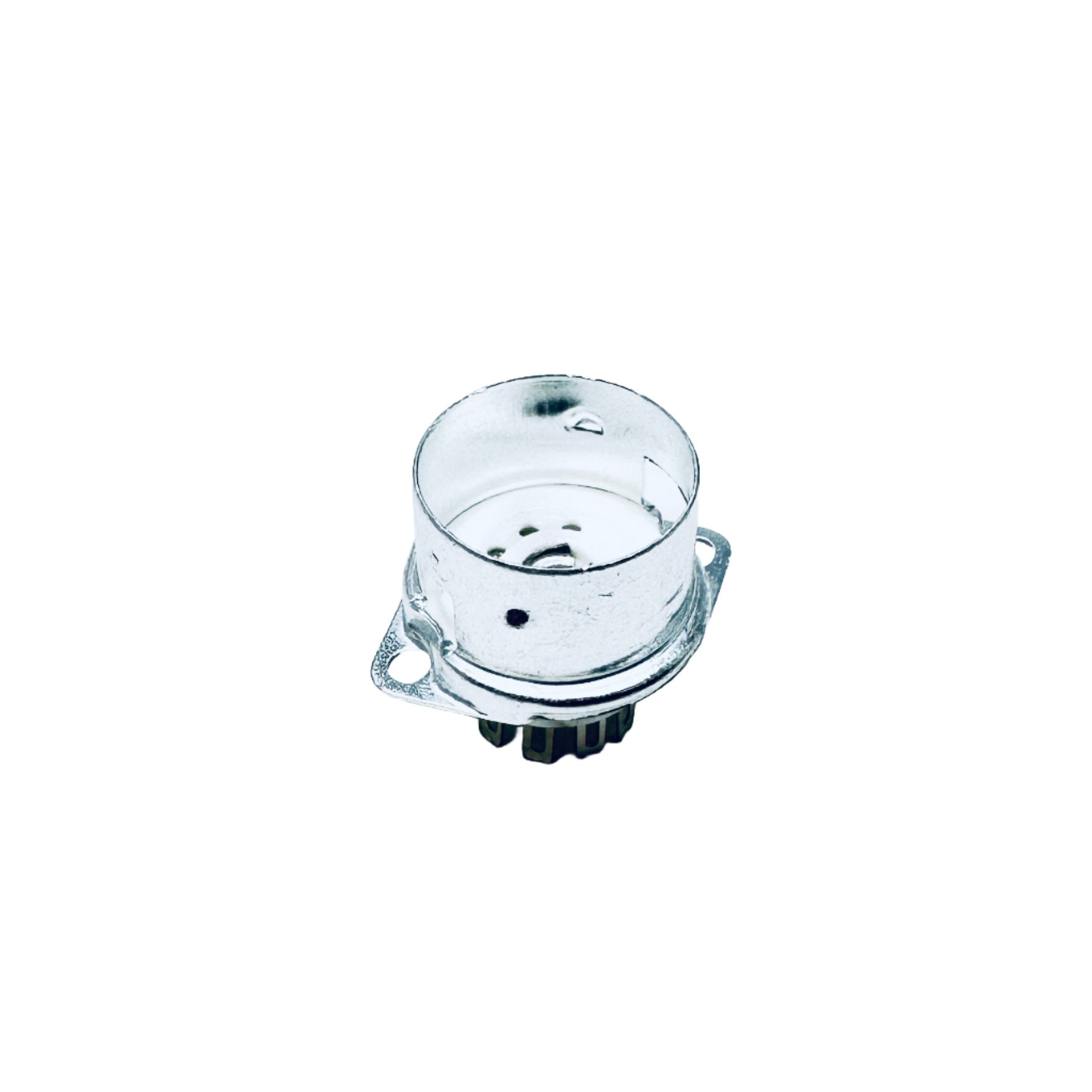Ceramic 9 Pin Chassis Mount Socket W/ Bracket - TUS9C3, ruby socket, accepts shield,