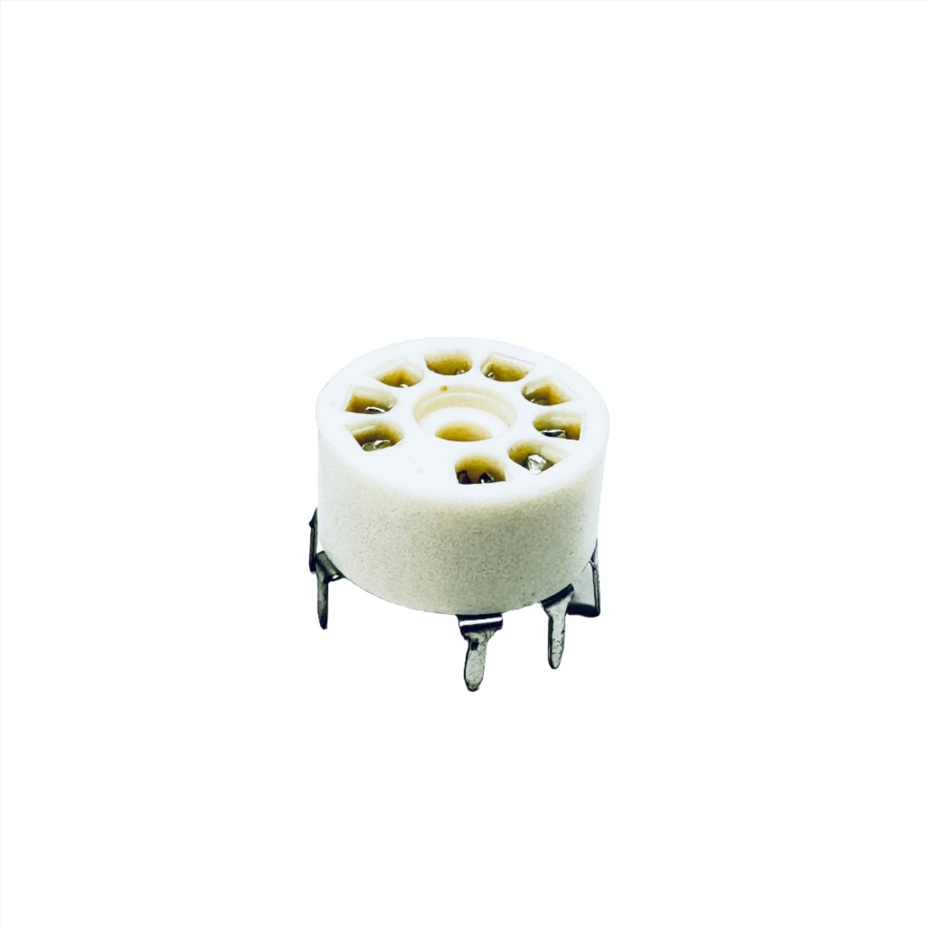 Ceramic 9 Pin PC Mount Phenolic Socket - TUS9PC1, ceramic socket,