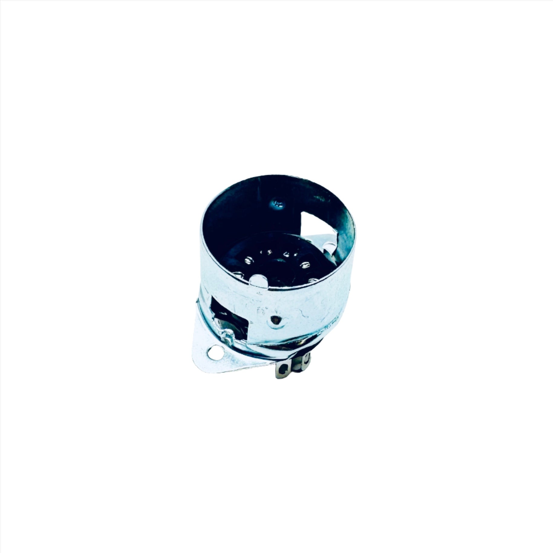 Ceramic 9 Pin Phenolic Chassis Mount Socket- TUS9C1, tube shield, ruby sockets,