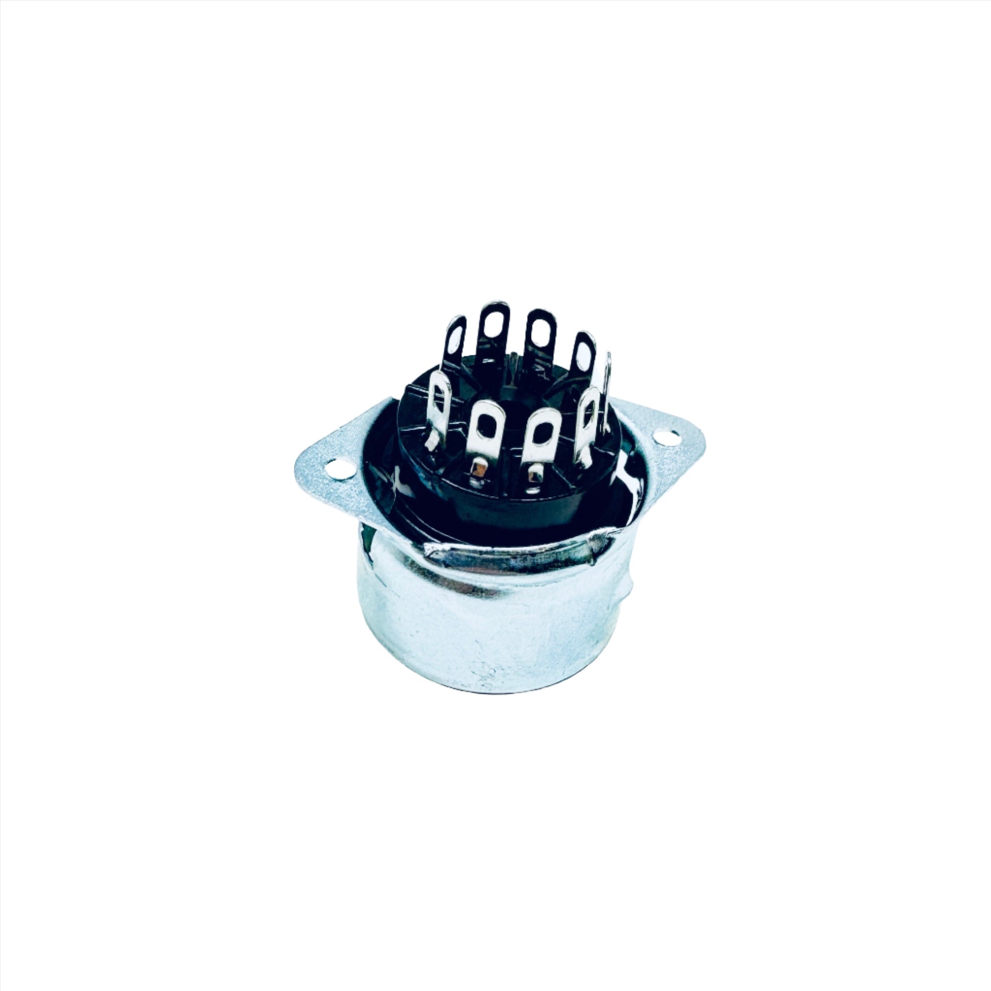 Ceramic 9 Pin Phenolic Chassis Mount Socket- TUS9C1, tube shield, ruby sockets,