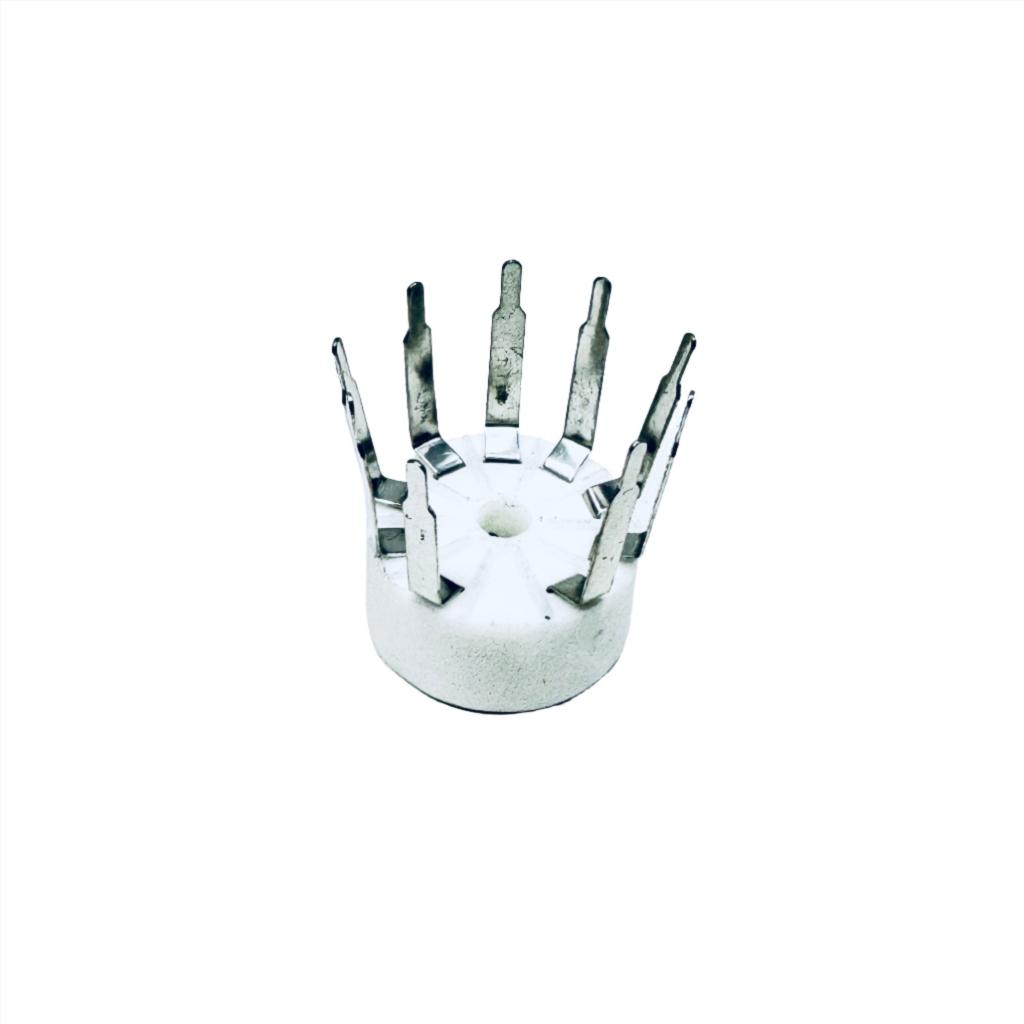 Ceramic 9 Pin Socket W/ Long Leads- TUS9PC15, ceramic socket, ruby sockets, long leads