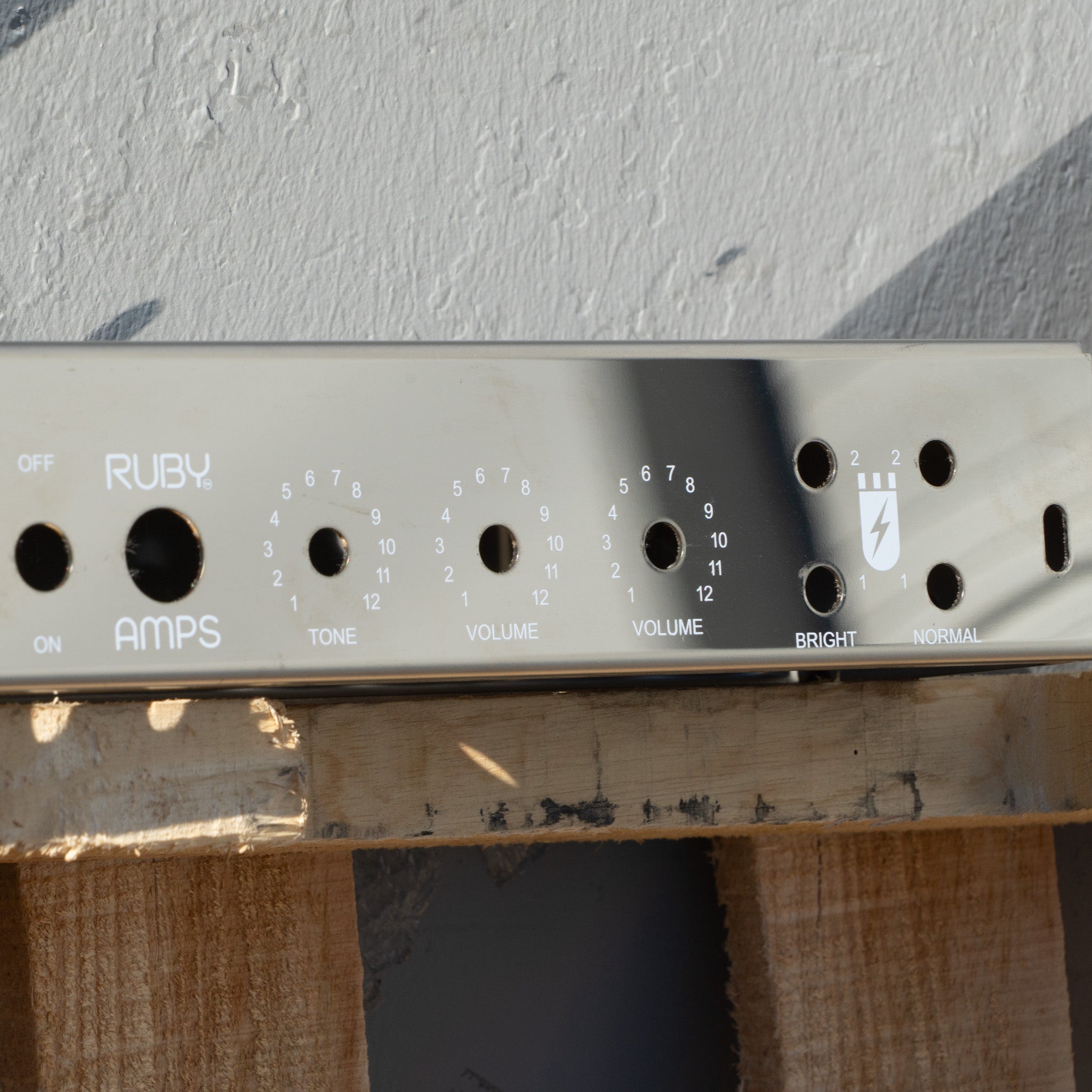 Ruby 5E3 Style Guitar Chassis - White Print