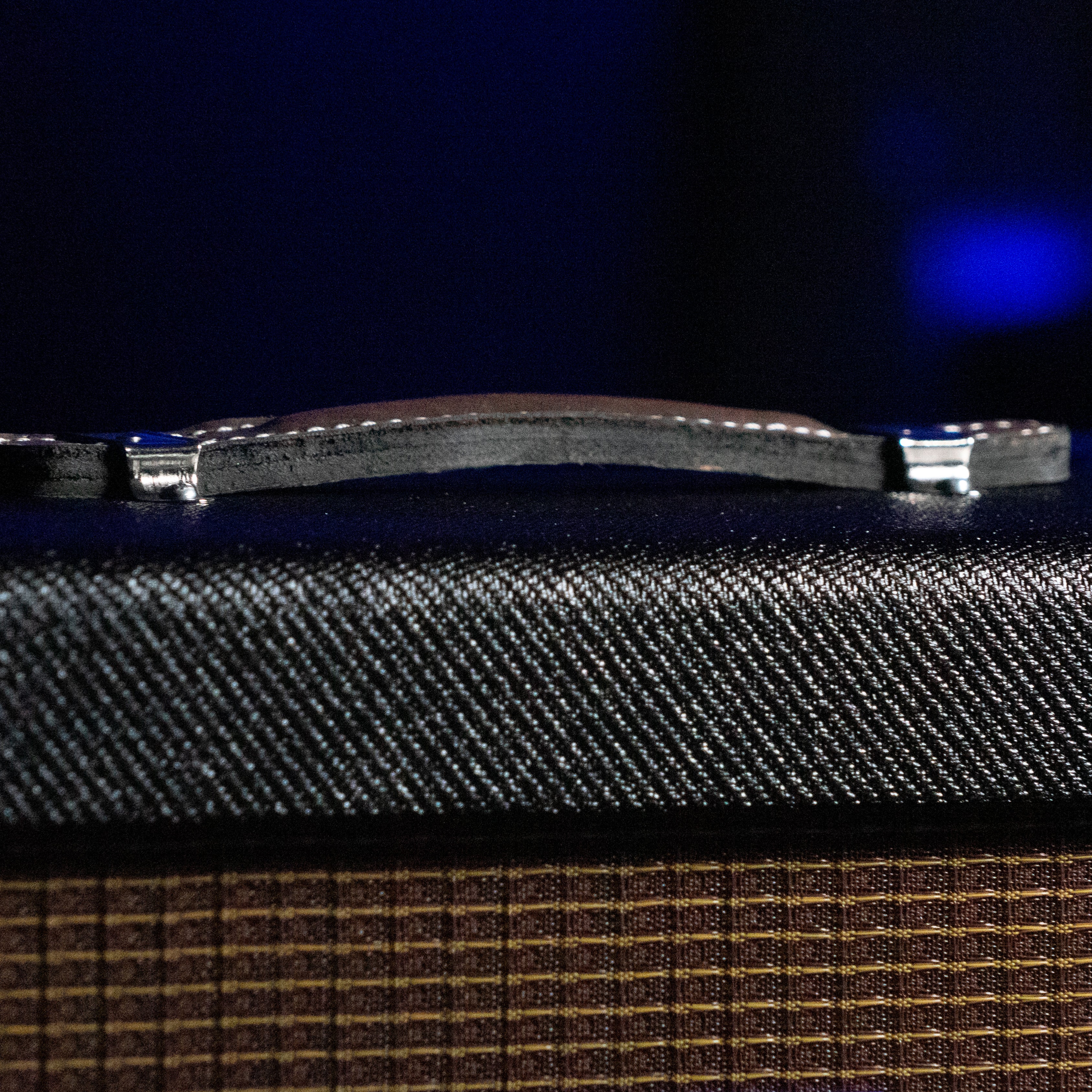 Black Nitro Laquer Tweed Narrow Panel 5E3 Deluxe Cabinet