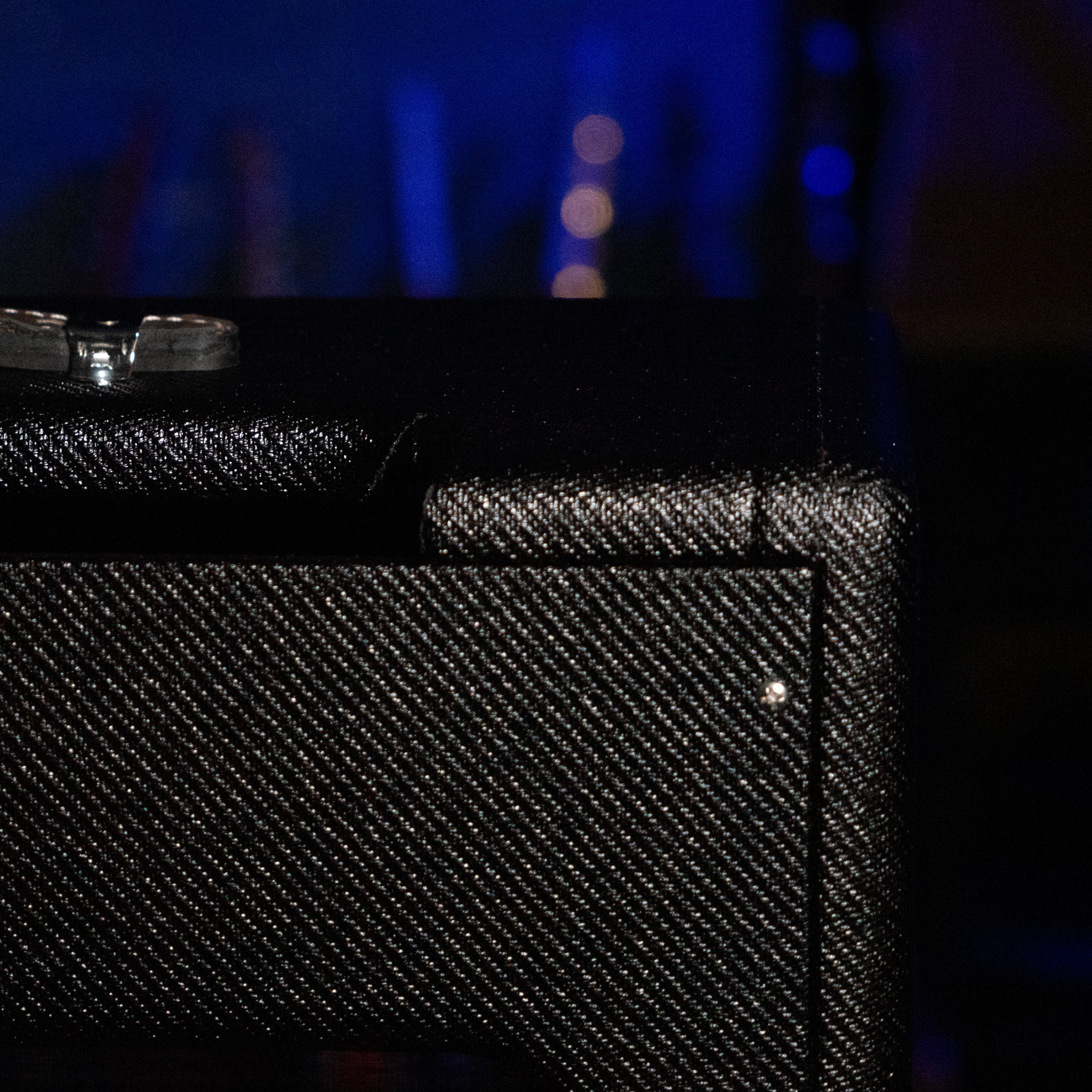 Black Nitro Laquer Tweed Narrow Panel 5E3 Deluxe Cabinet