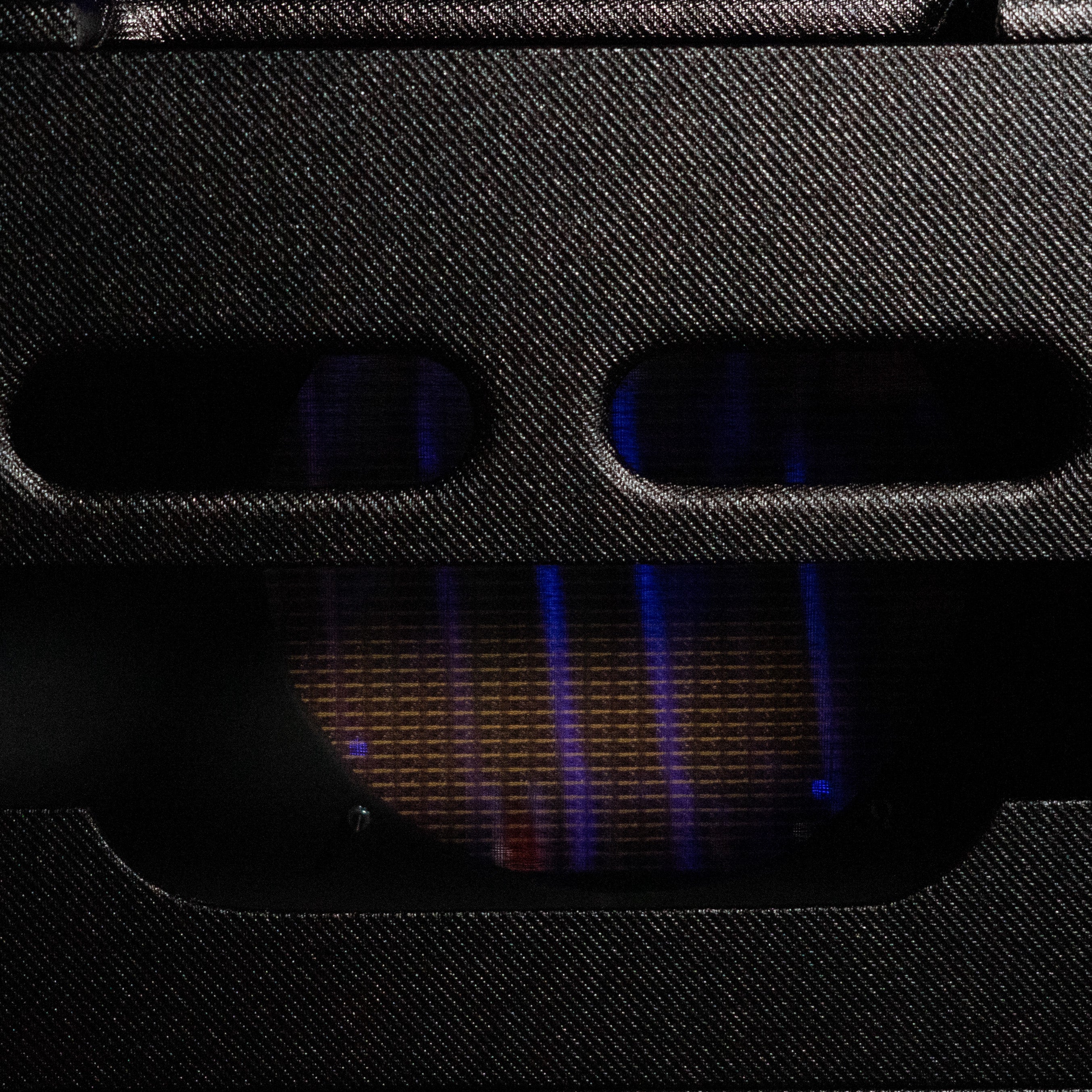 Black Nitro Laquer Tweed Narrow Panel 5E3 Deluxe Cabinet