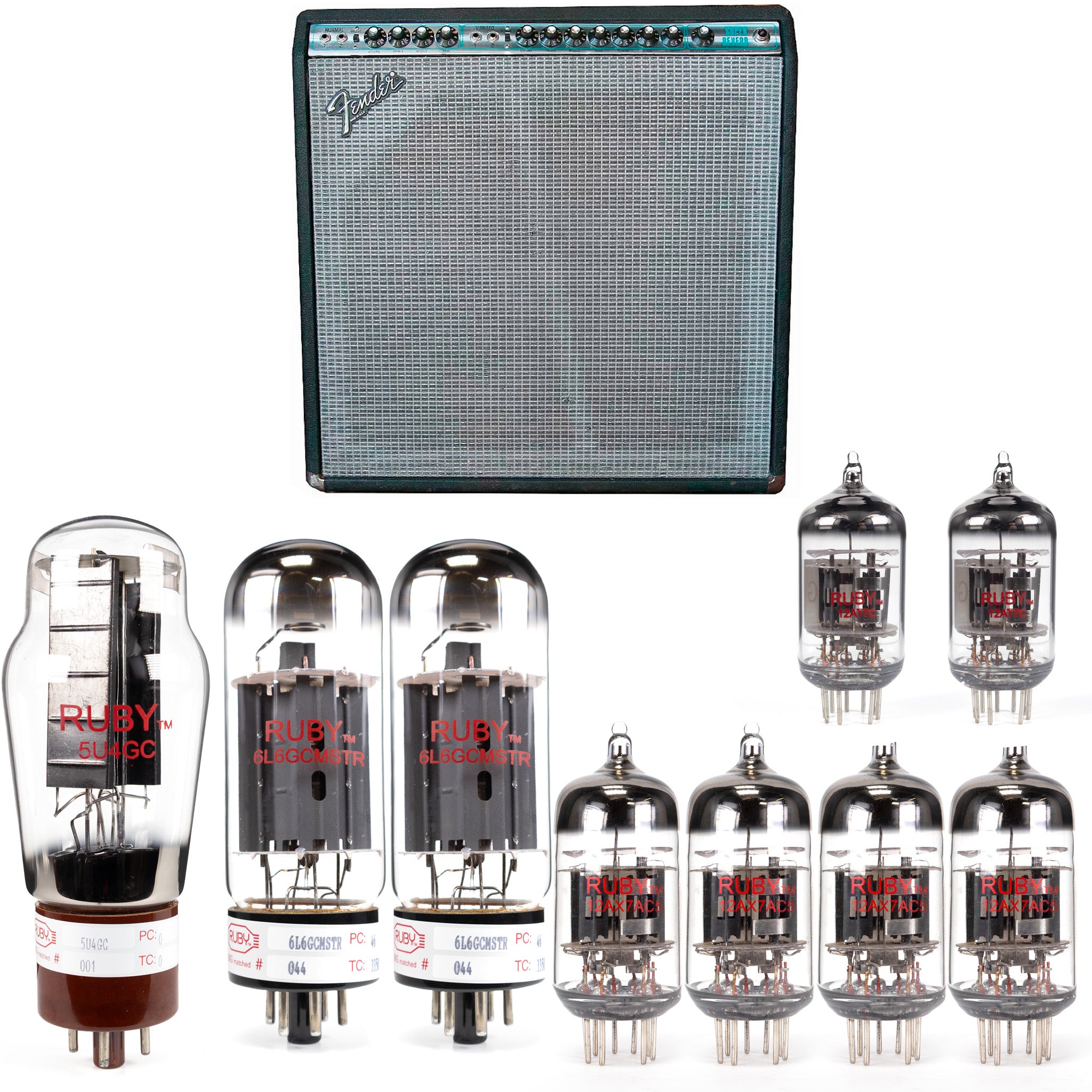 Fender Super Reverb Silverface Tube Kit