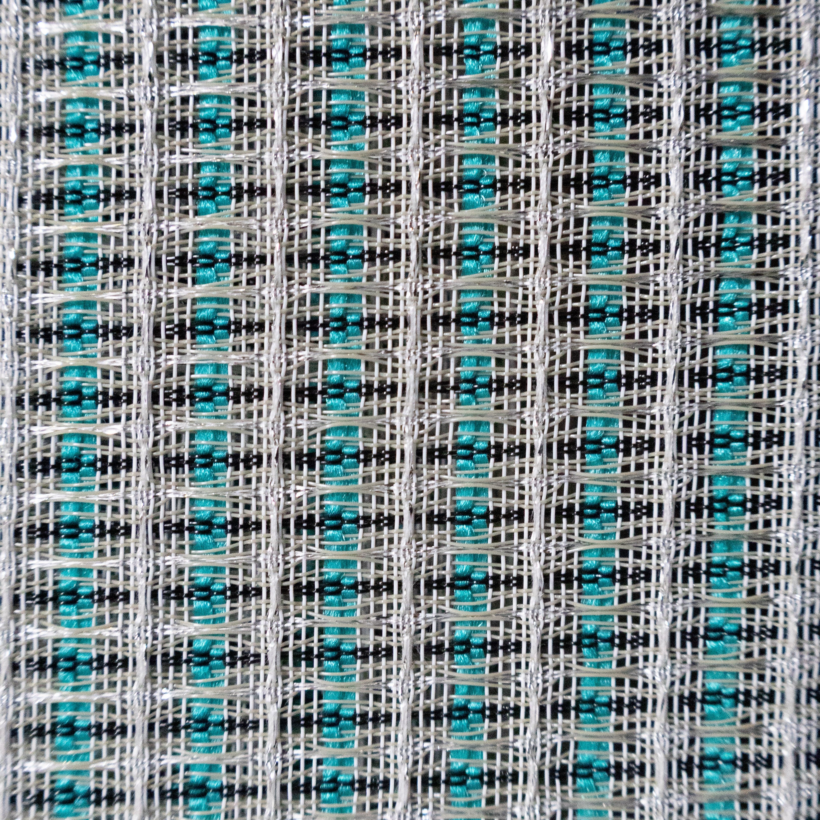 Turquoise Silver Fender Grill Cloth 72" Wide