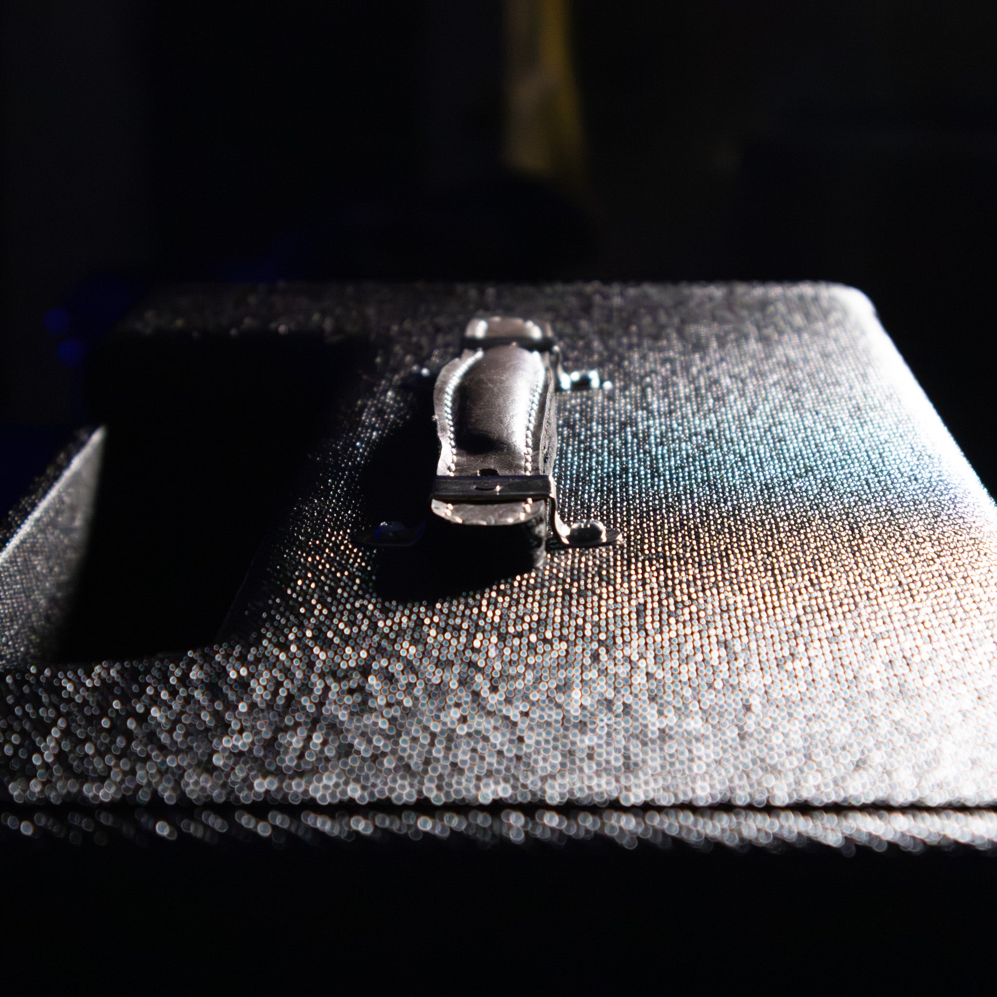 Black Nitro Laquer Tweed Narrow Panel 5E3 Deluxe Cabinet