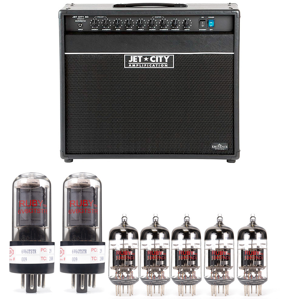Jet City 5012 Non-Reverb Combo and 50H Tube Kit with RUBY Tubes - High Quality Replacement Kit