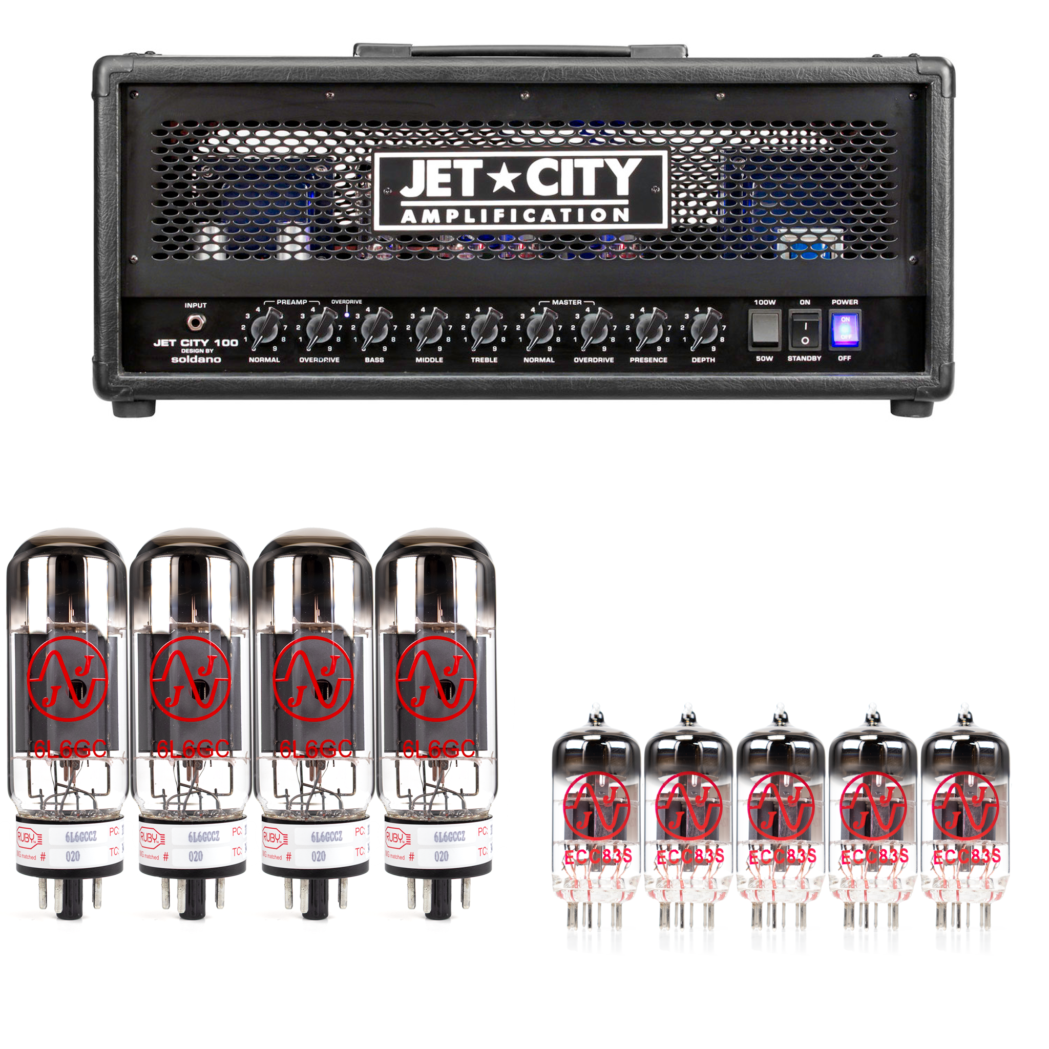 Jet City 100H and 100HDM Tube Kit with JJ Tubes - High Quality Replacement Kit