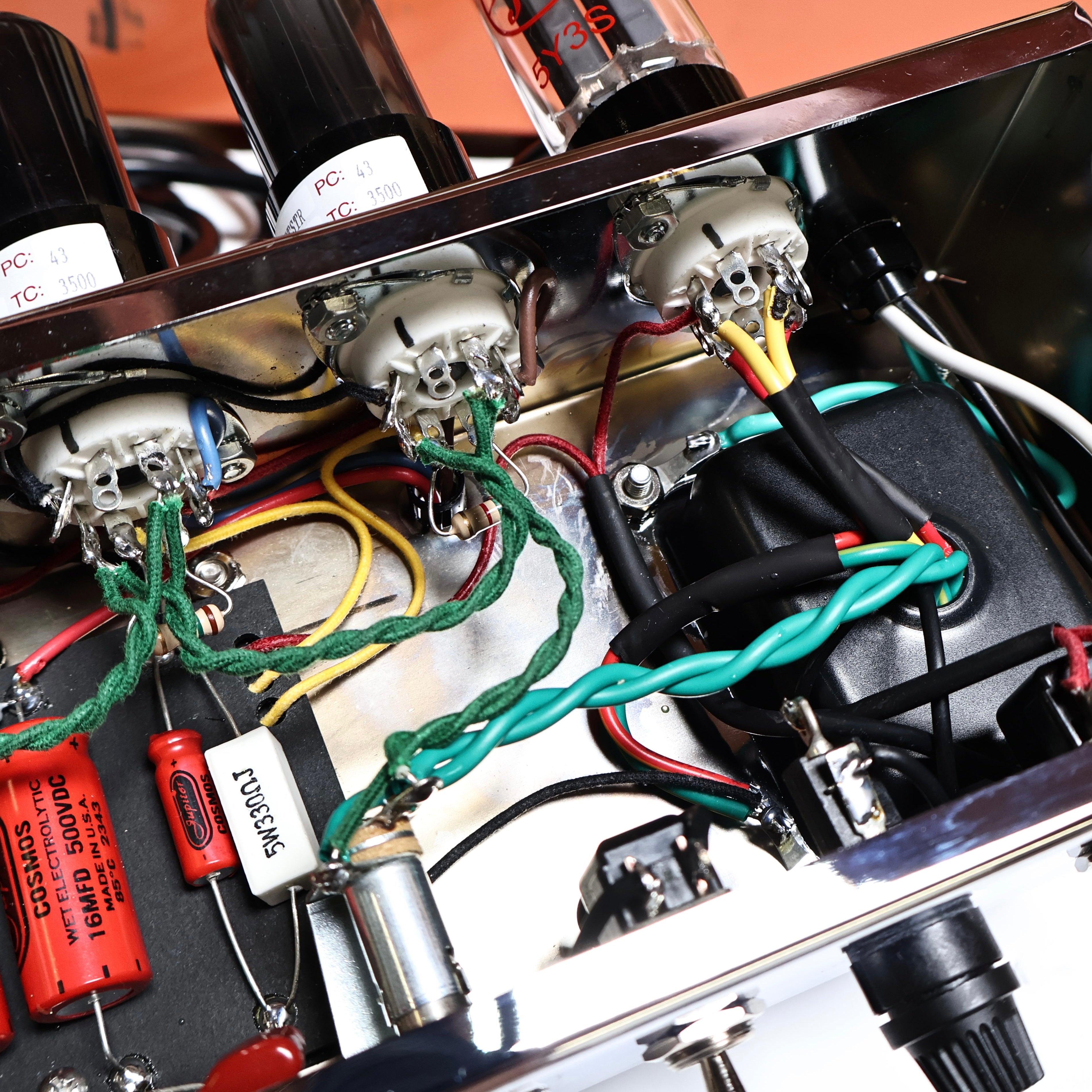 RUBY 5E3 Style Amplifier chassis with jupiter caps