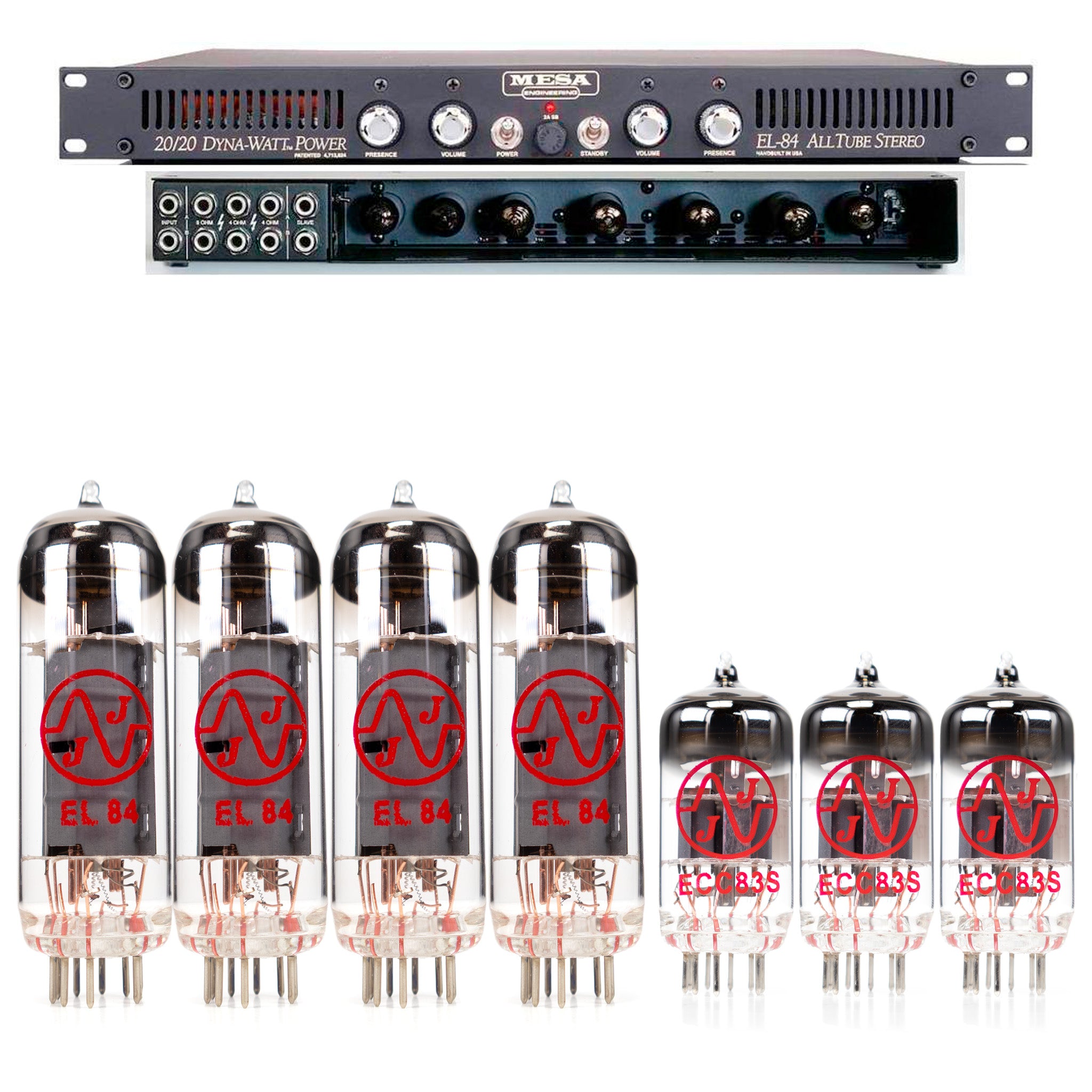 Mesa Boogie 20-20 Power Amp Tube Kit with JJ Tubes - High Quality Replacement Kit