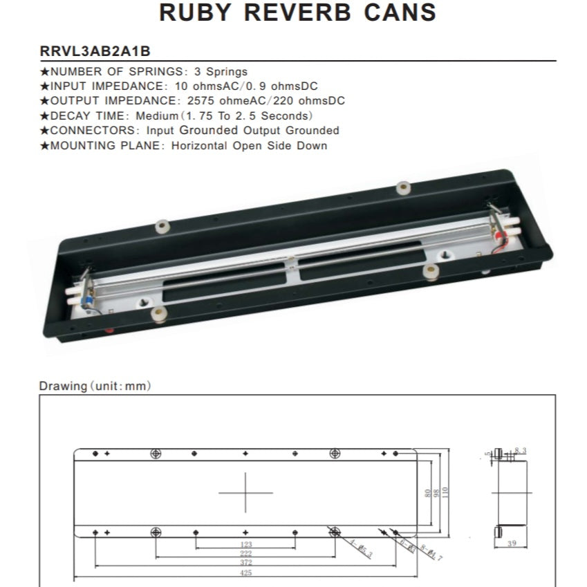 Mesa Boogie Reverb Tank RRVL3AB2A1B