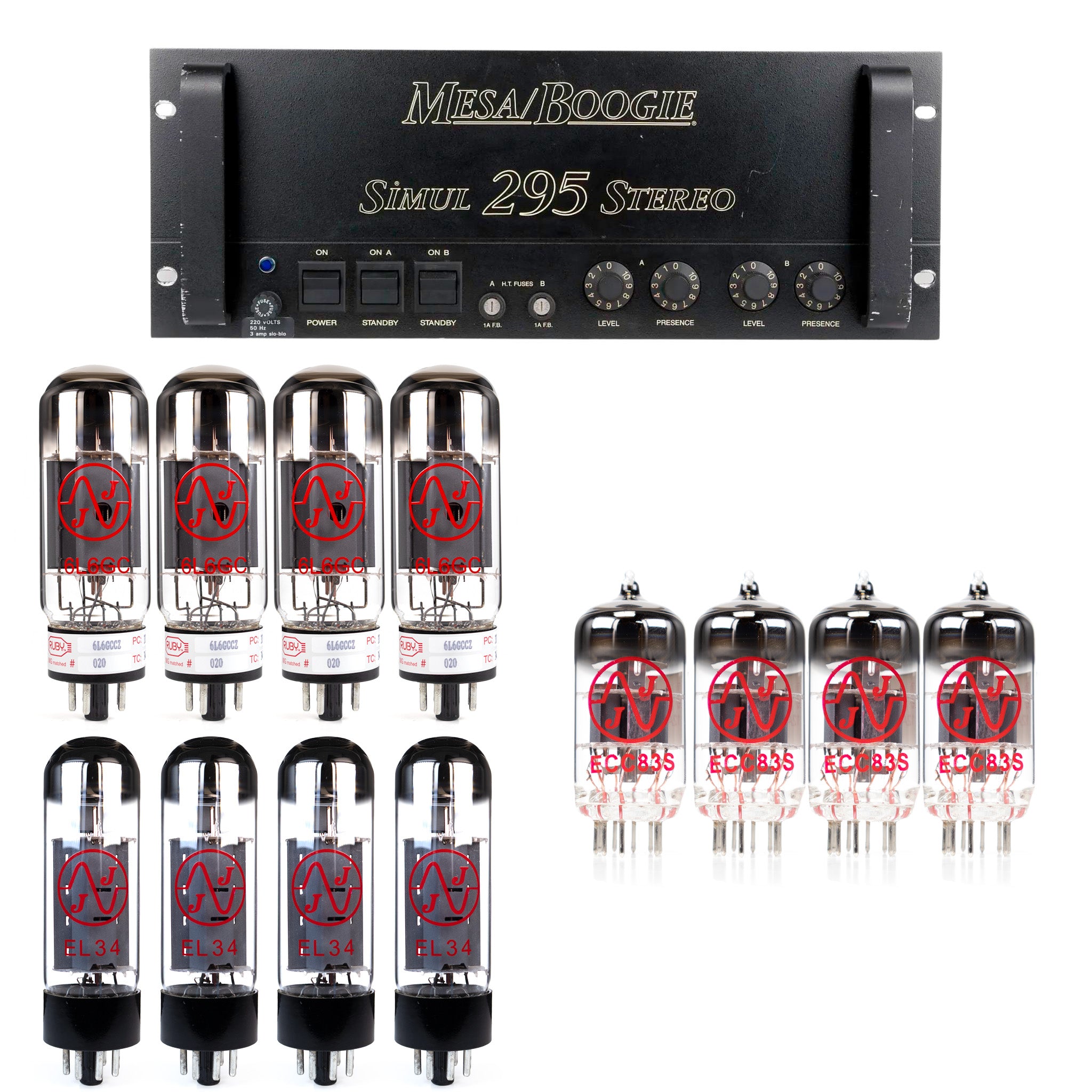 Mesa Boogie 2-95 Simul-Class Power Amp Tube Kit with JJ Tubes - High Quality Replacement Kit