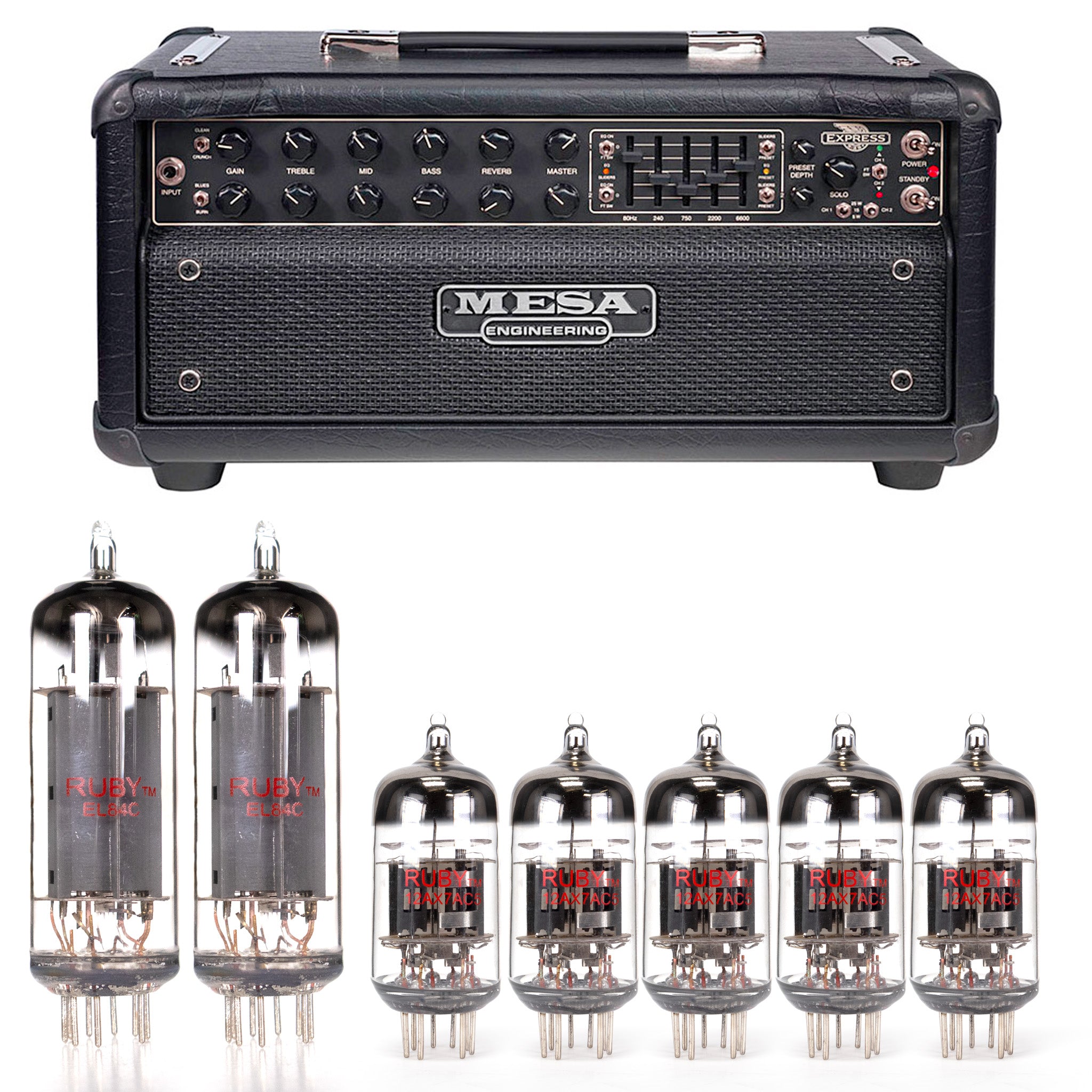 Mesa Boogie Express 5-25 Tube Kit with RUBY Tubes - High Quality Replacement Kit