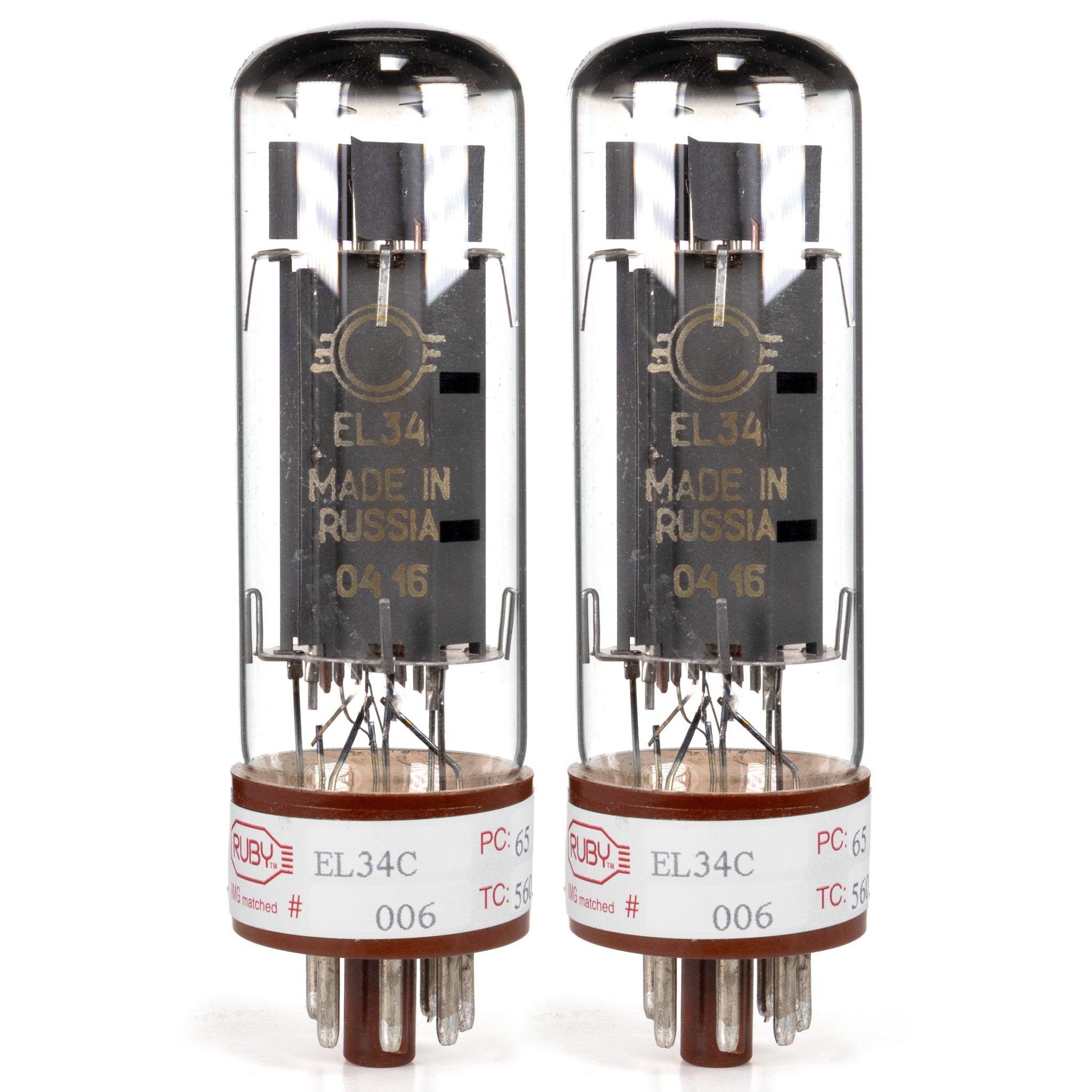 Ruby SED Winged-C EL34C Power Vacuum Tube