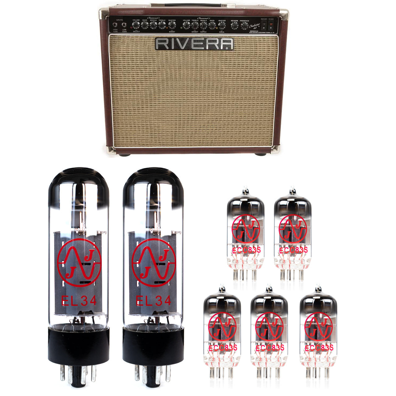 Rivera Chubster 40 Tube Kit with JJ Tubes - High Quality Replacement Kit