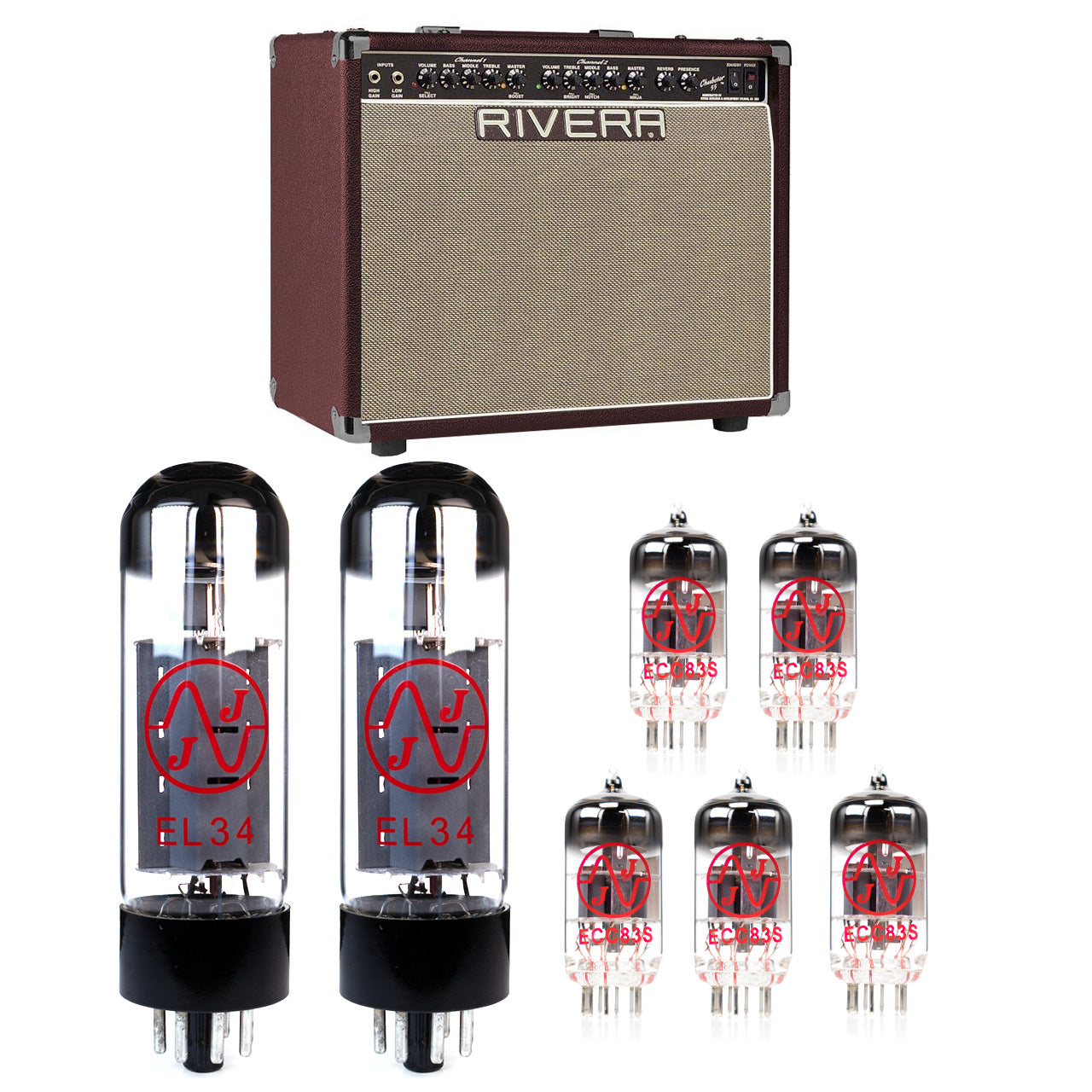 Rivera Chubster 55-R55 Tube Kit with JJ Tubes - High Quality Replacement Kit
