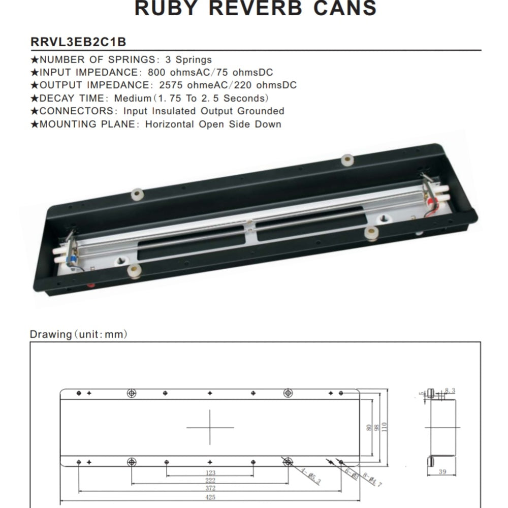 Ruby Reverb Tank RRVL3EB2C1B