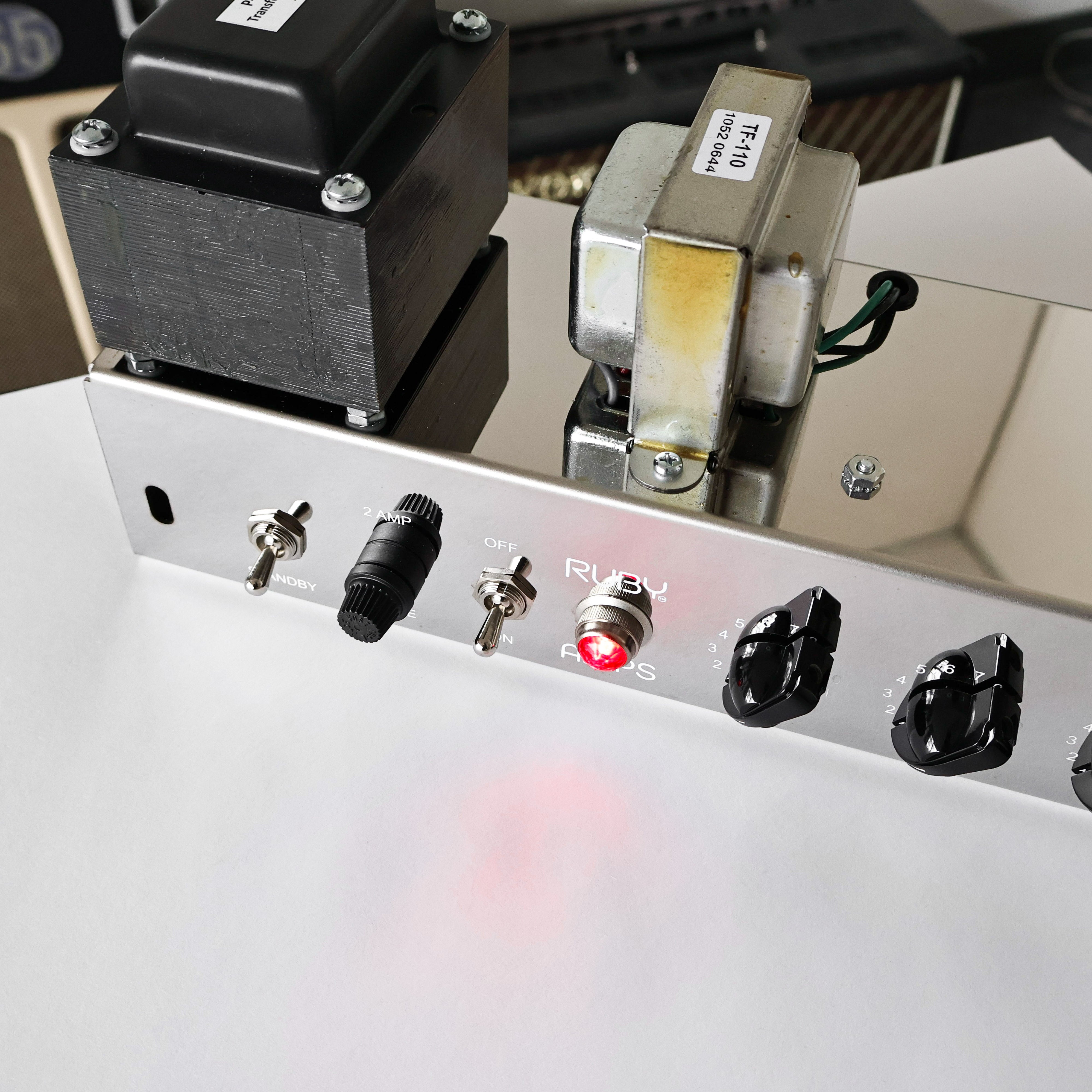 Ruby 5E3 Style Guitar Chassis - White Print