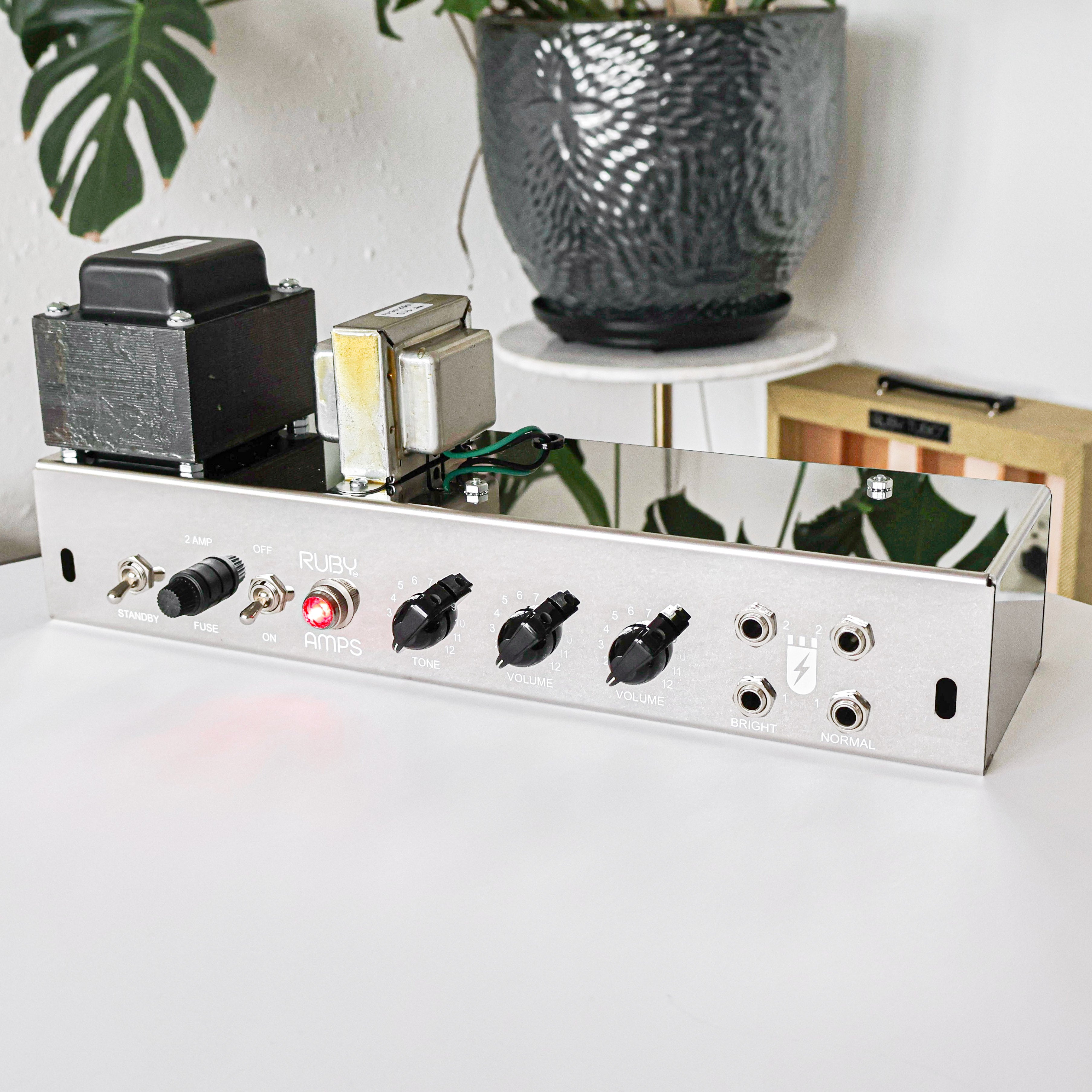 Ruby 5E3 Style Guitar Chassis - White Print