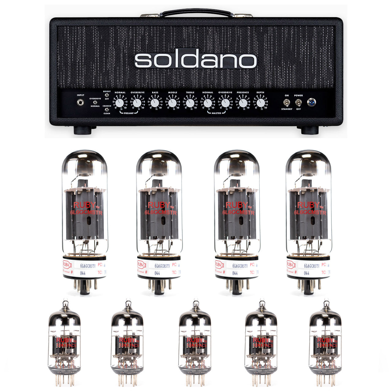 Soldano Decatone 100 Tube Kit with RUBY Tubes - High Quality Replacement Kit