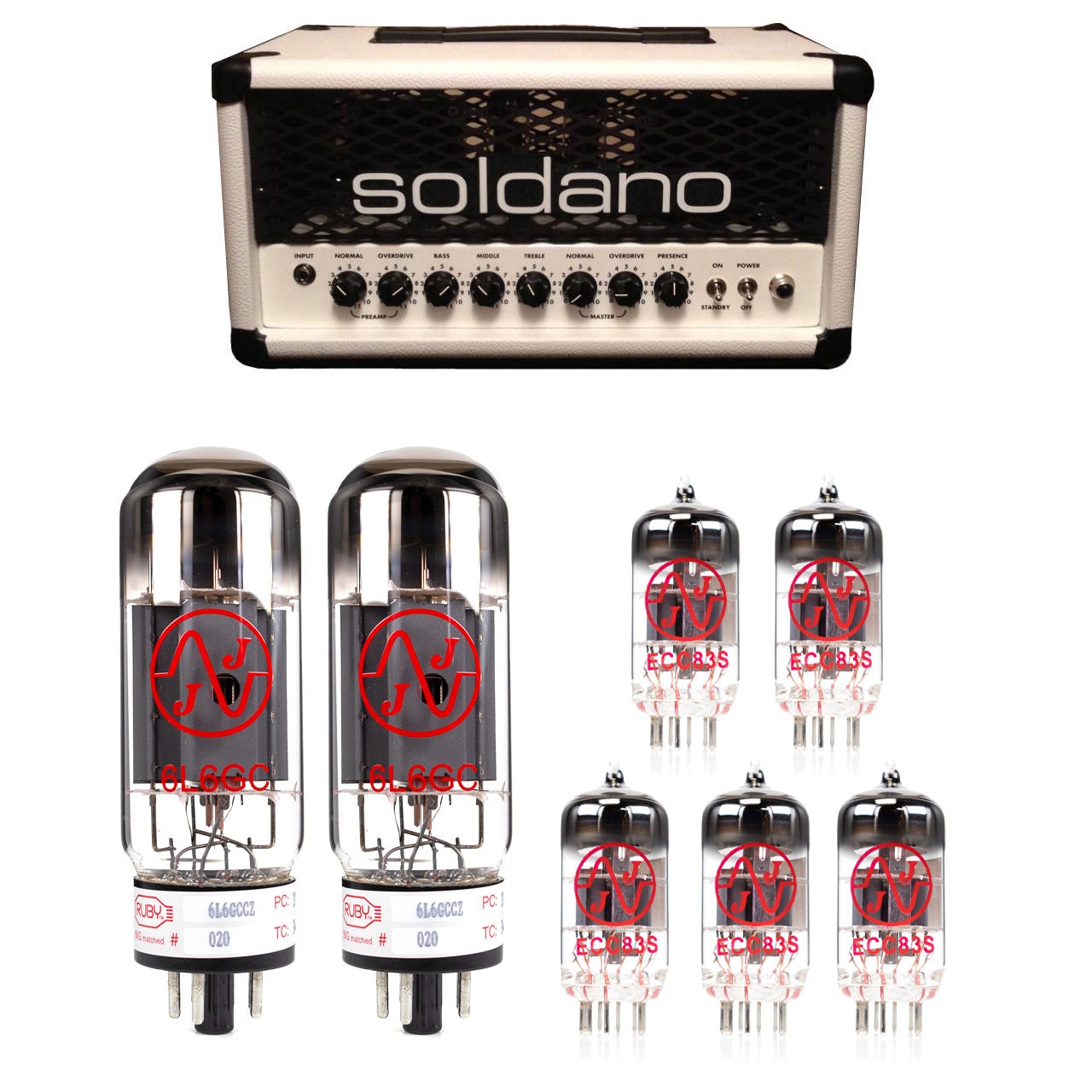 Soldano Hot Rod 25 Tube Kit with JJ Tubes - High Quality Replacement Kit