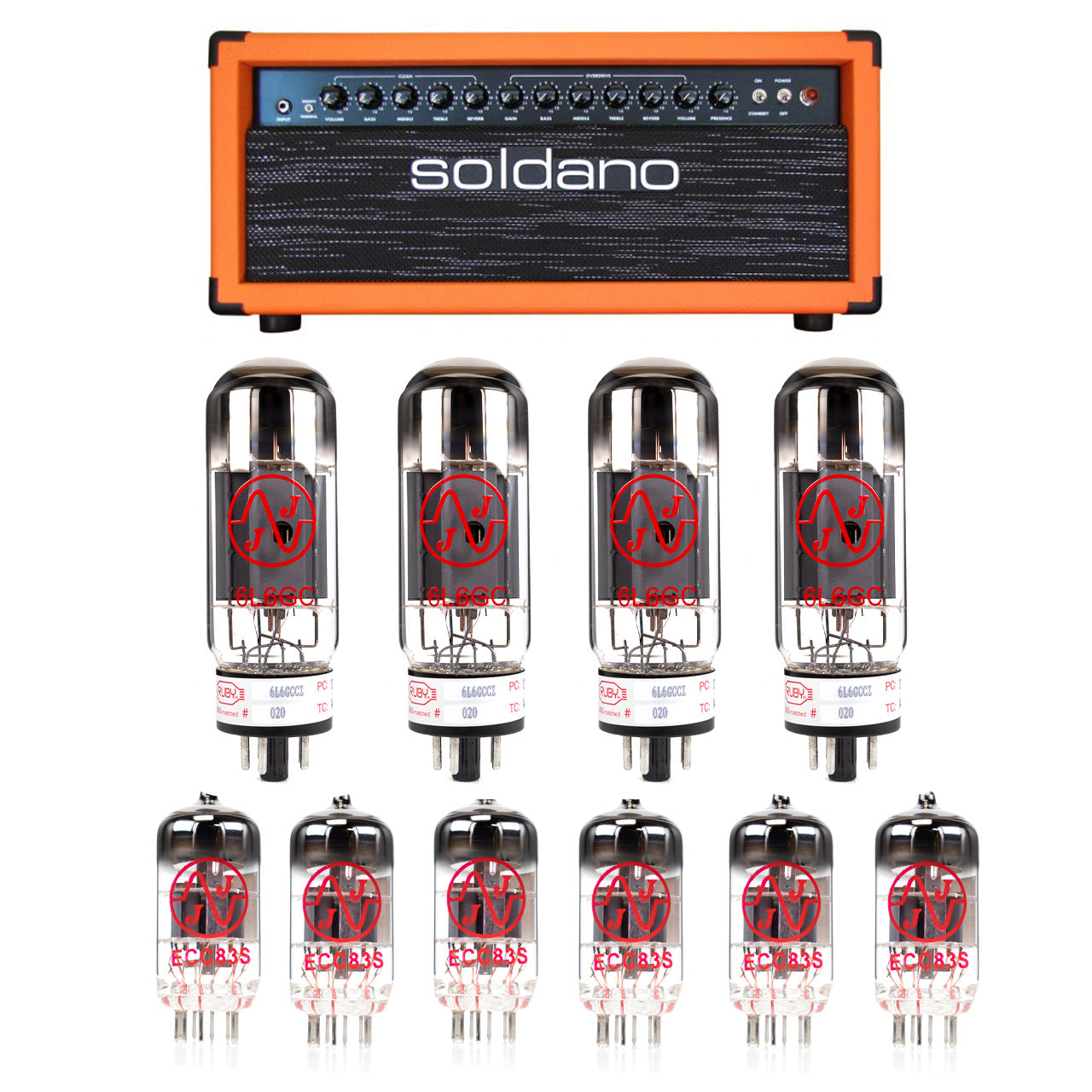 Soldano Lucky 13 – 100 Watt Tube Kit with JJ Tubes - High Quality Replacement Kit