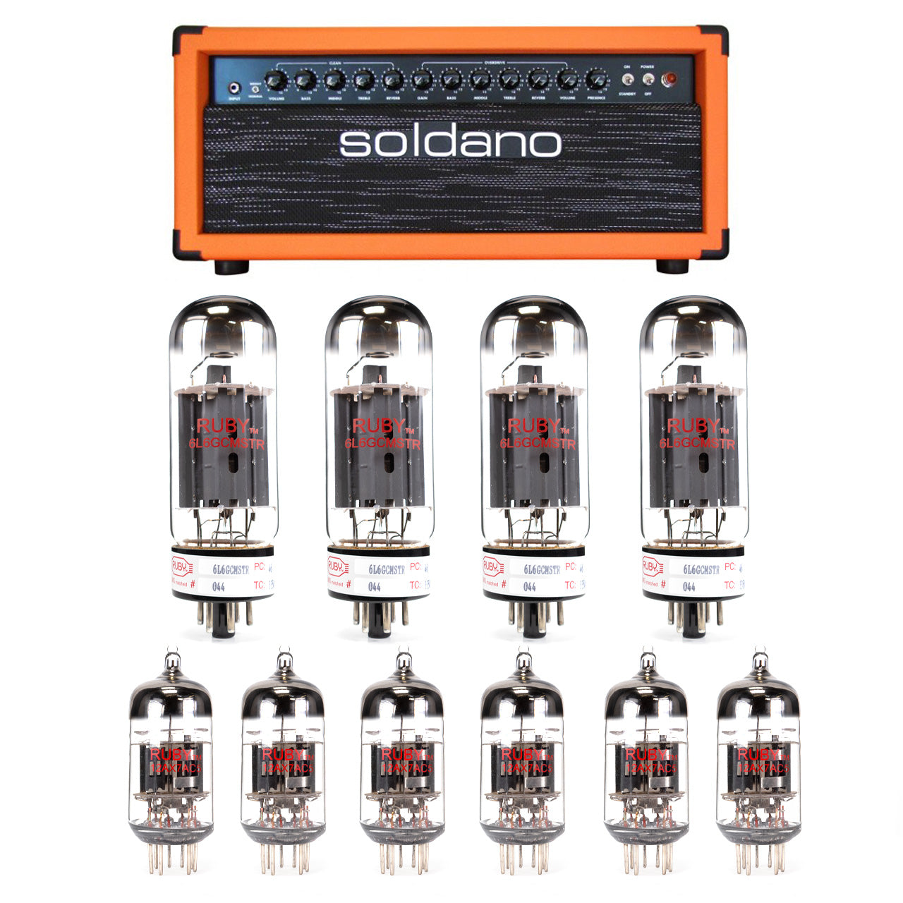 Soldano Lucky 13 – 100 Watt Tube Kit with RUBY Tubes - High Quality Replacement Kit