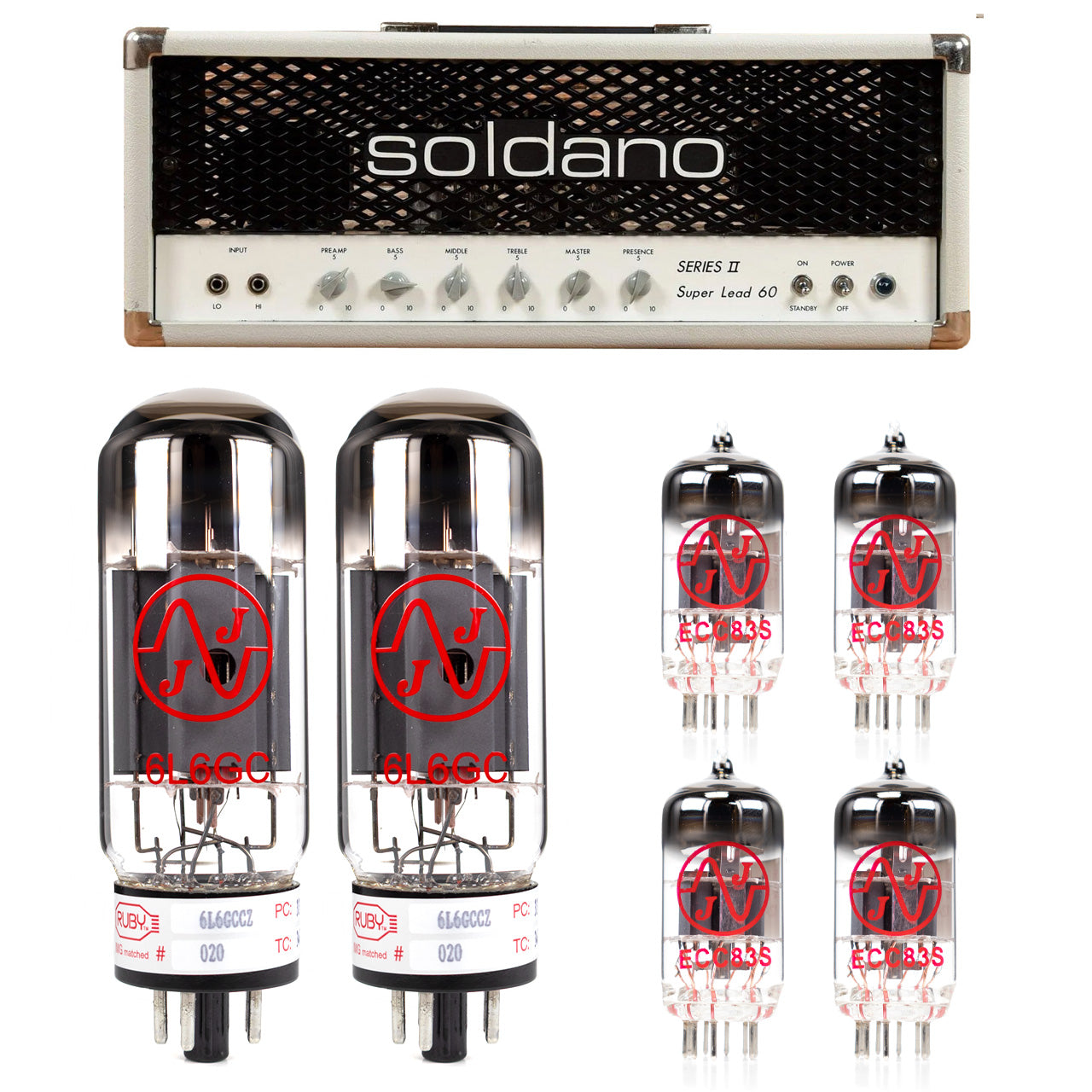 Soldano SL60 Tube Kit with JJ Tubes - High Quality Replacement Kit