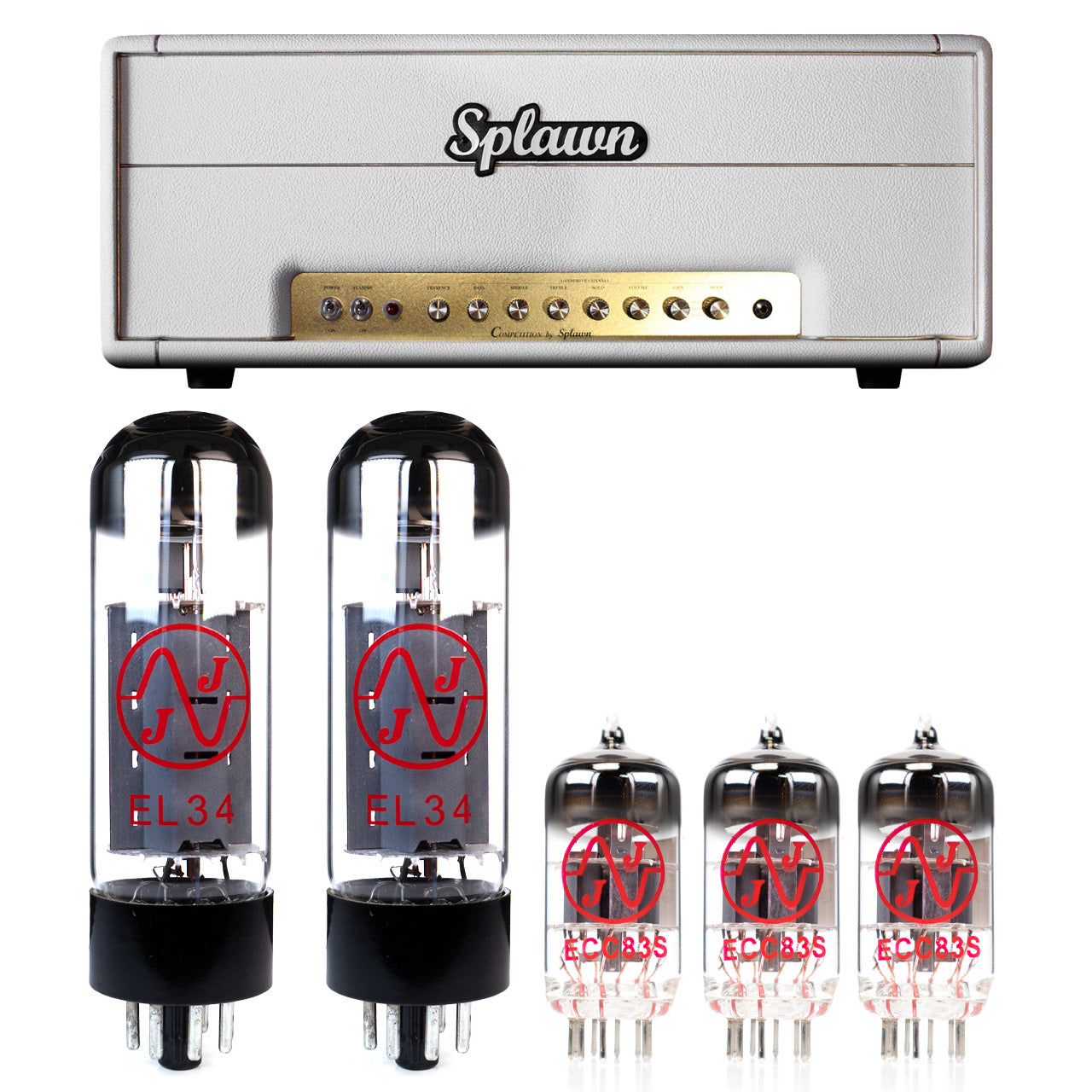 Splawn Competition EL34 50 Tube Kit with JJ Tubes - High Quality Replacement Kit