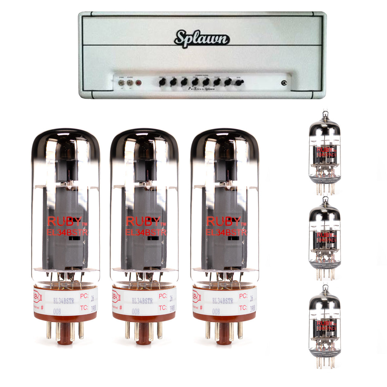 Splawn Pro Stock EL34 100 Tube Kit