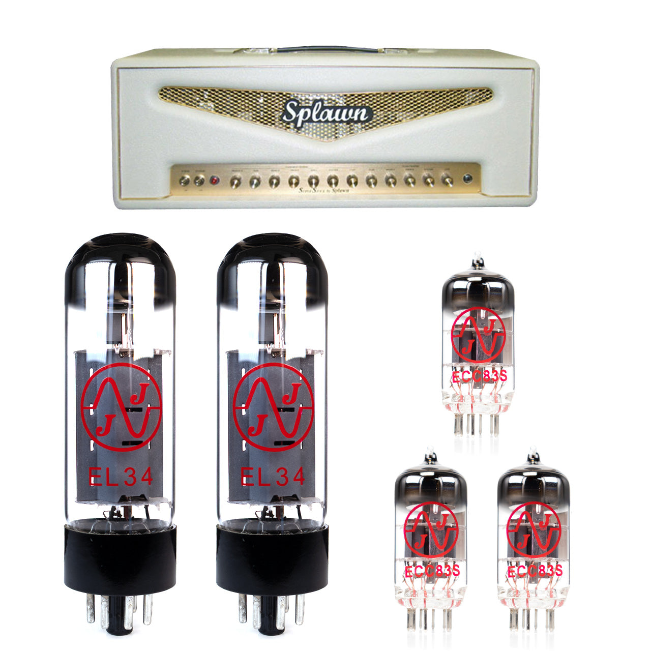 Splawn Super Stock EL34 100 W Tube Kit with JJ Tubes - High Quality Replacement Kit