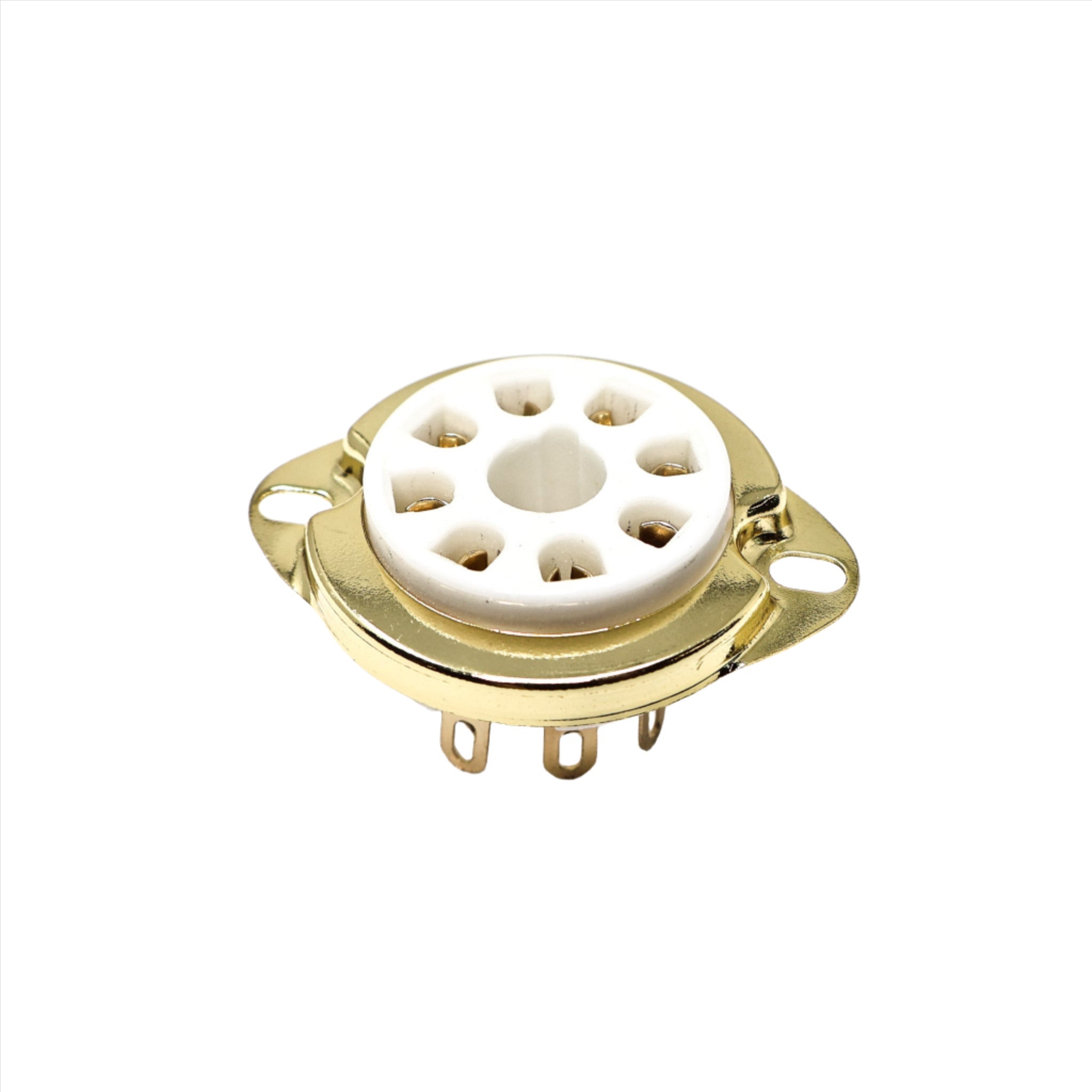 Ceramic 8 Pin Chassis Mount Socket Gold Pin - TUS8C1G