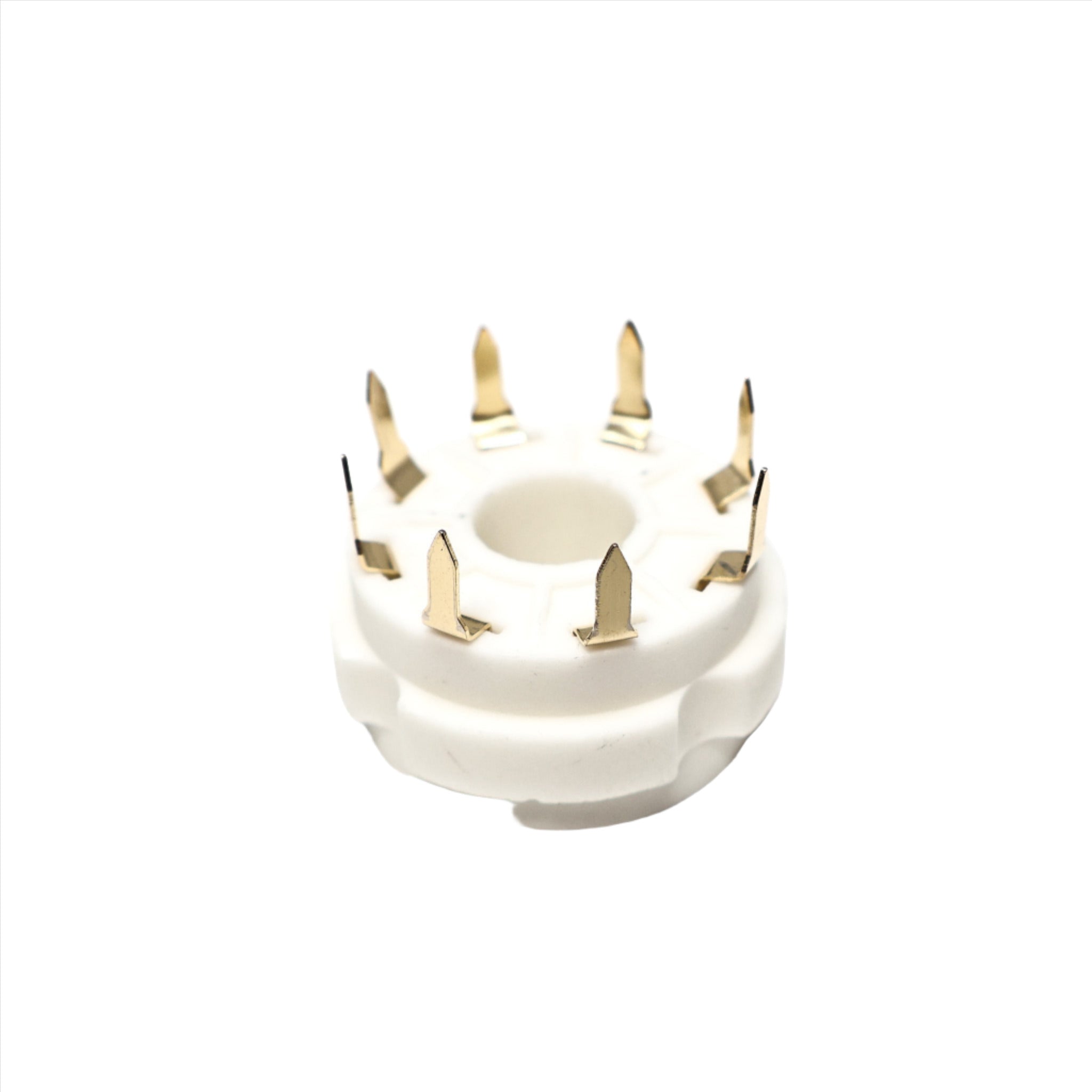 Gold Ceramic 8 Pin PC Mount Socket- TUS8PC2G